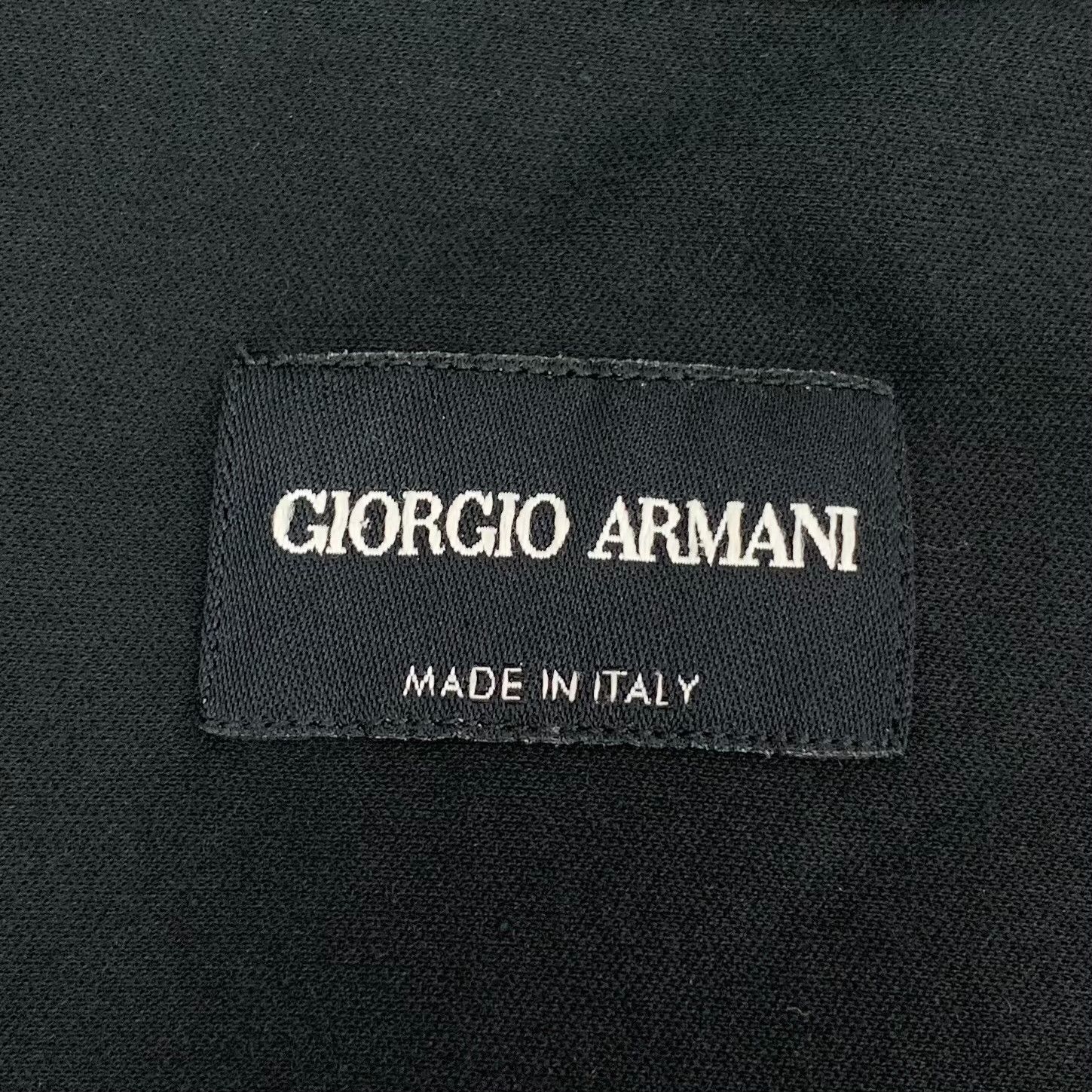 Giorgio Armani Giorgio Armani Black Zip-Up Stand Collar Jacket L Size US L / EU 52-54 / 3 - 6 Thumbnail