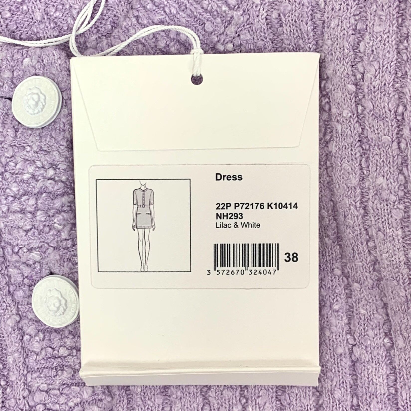 Chanel Chanel 22P Lilac Tweed Mini Dress 38 Size S / US 4 / IT 40 - 10 Thumbnail