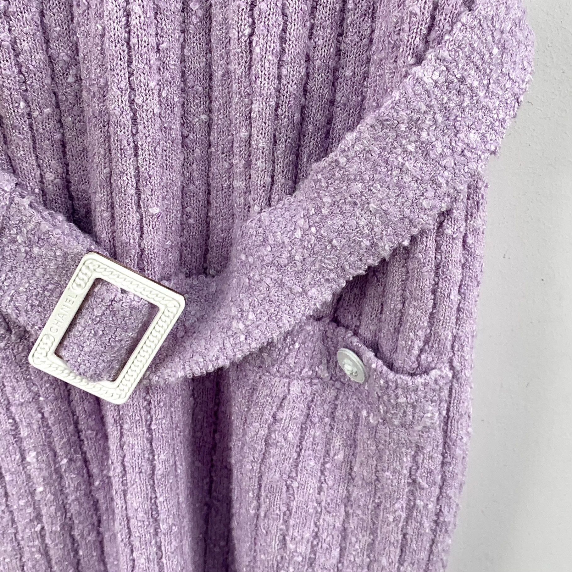 Chanel Chanel 22P Lilac Tweed Mini Dress 38 Size S / US 4 / IT 40 - 5 Thumbnail