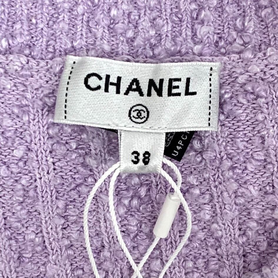 Chanel Chanel 22P Lilac Tweed Mini Dress 38 Size S / US 4 / IT 40 - 7 Thumbnail