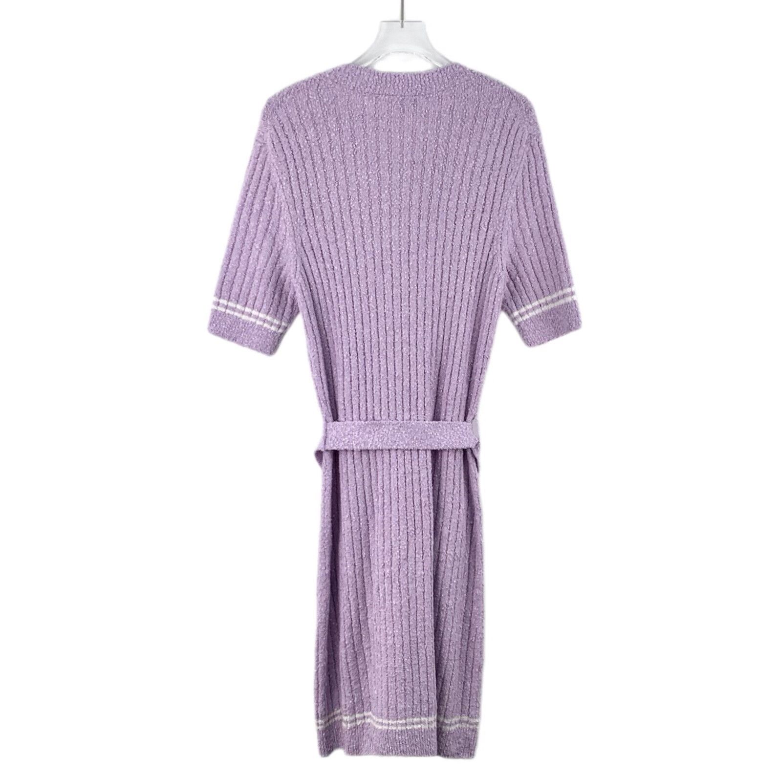 Chanel Chanel 22P Lilac Tweed Mini Dress 38 Size S / US 4 / IT 40 - 3 Thumbnail
