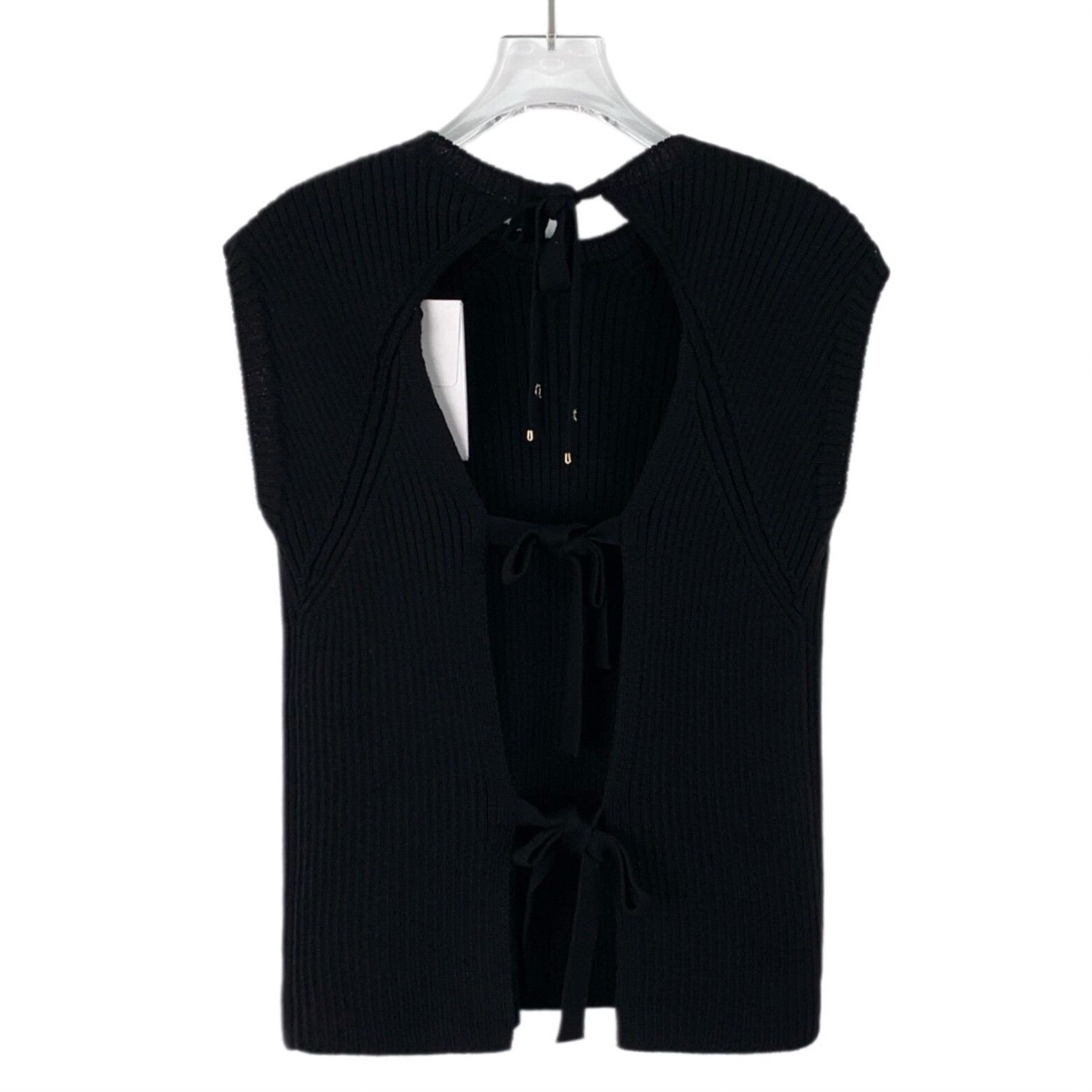 Dior Dior Back Cutout Ribbed Knit Vest FR 40 Size M / US 6-8 / IT 42-44 - 3 Thumbnail