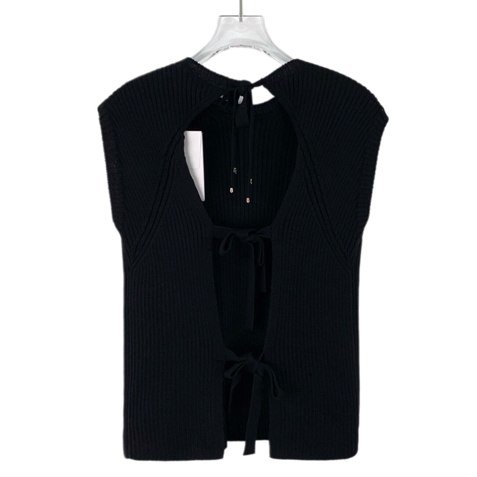 Dior Dior Ribbed Wool Back Cutout Tank Top Size 36 Size XS / US 0-2 / IT 36-38 - 3 Thumbnail