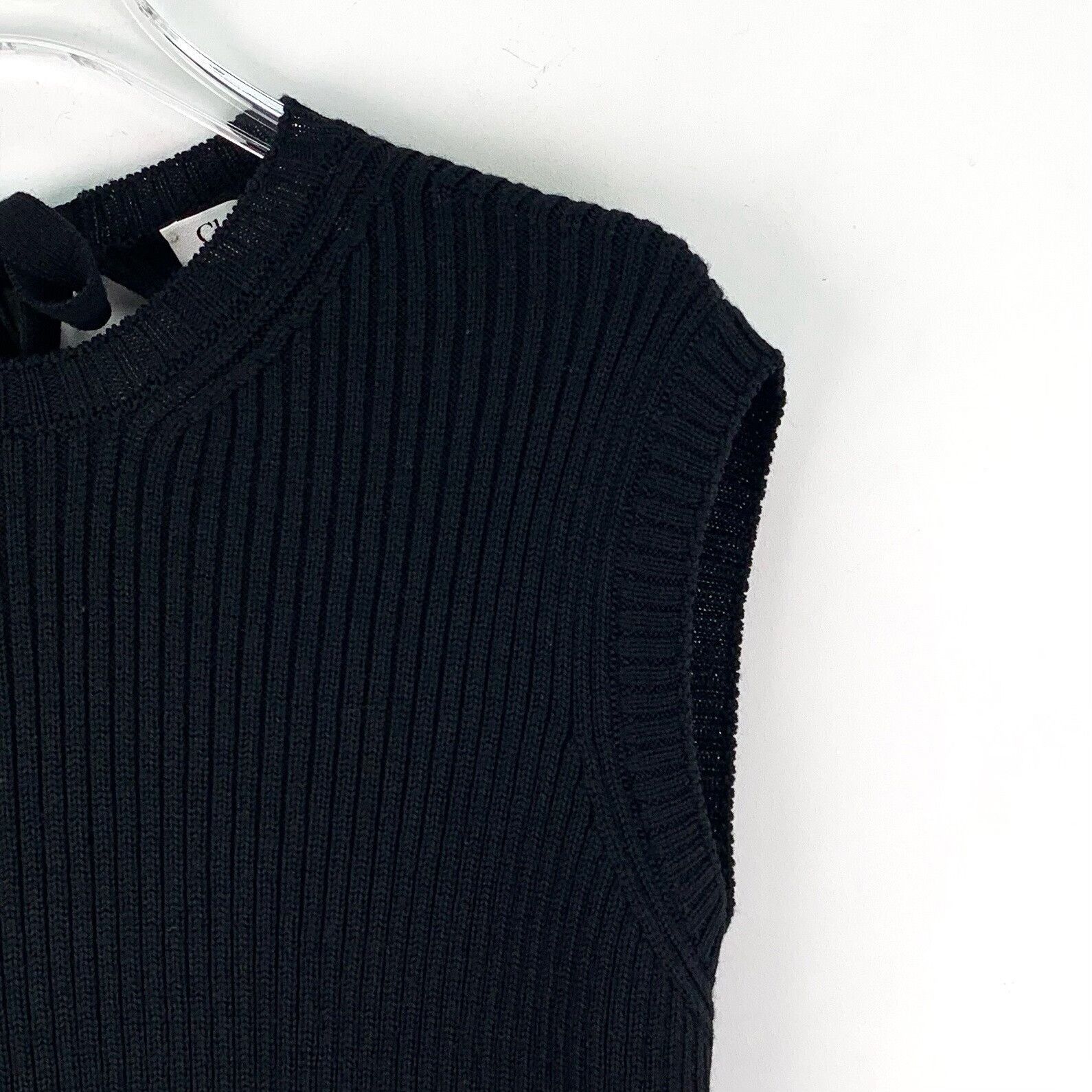 Dior Dior Ribbed Wool Back Cutout Tank Top Size 36 Size XS / US 0-2 / IT 36-38 - 4 Thumbnail