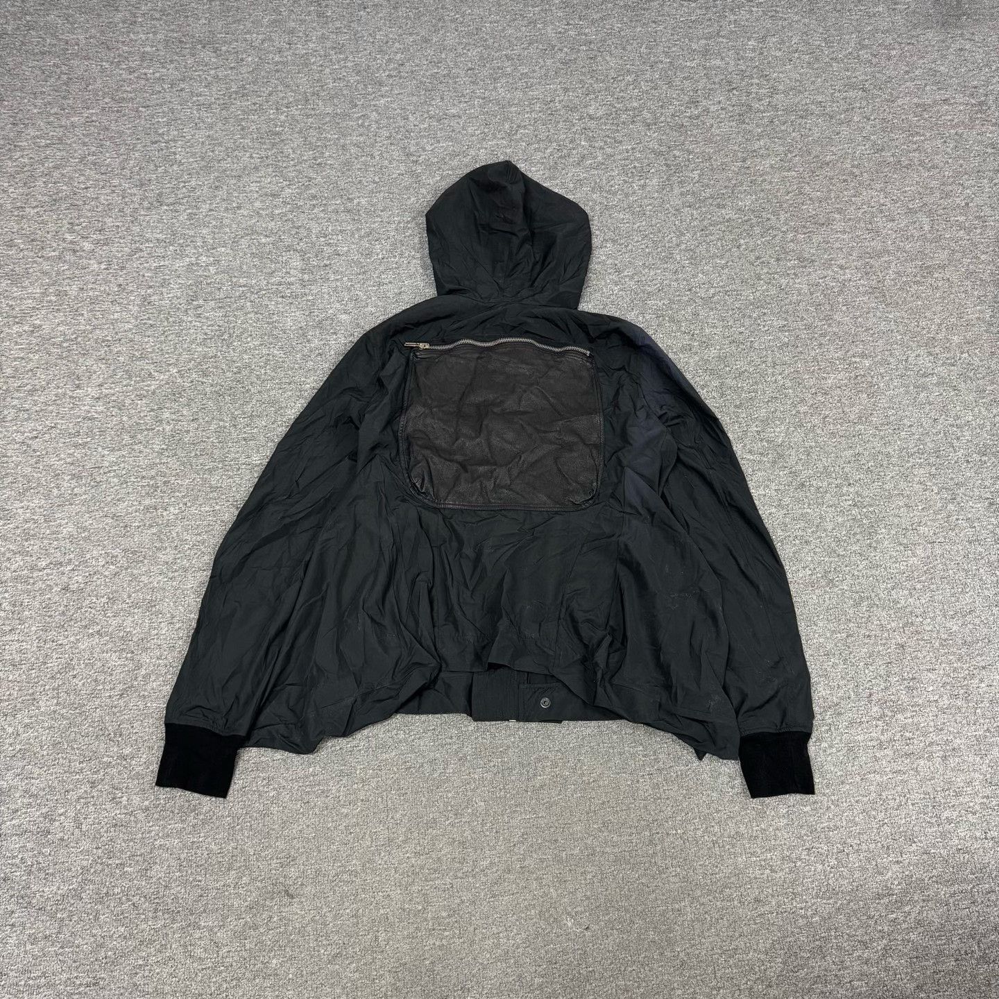 Rick Owens Rick Owens Leather Patch Hooded Jacket Size M Size US M / EU 48-50 / 2 - 3 Thumbnail