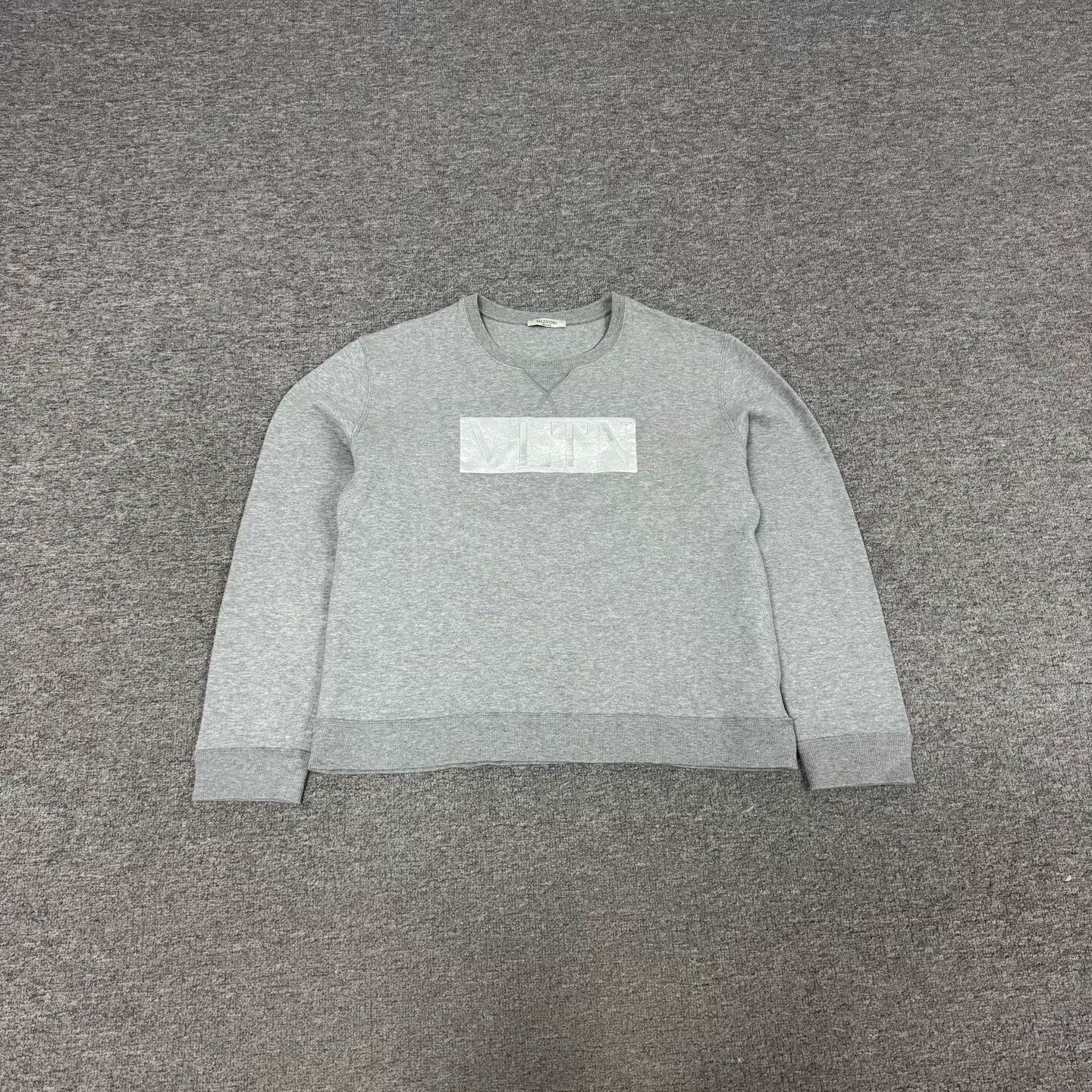 Valentino Valentino VLTN Logo Sweatshirt Gray Size M Size US M / EU 48-50 / 2 - 2 Thumbnail