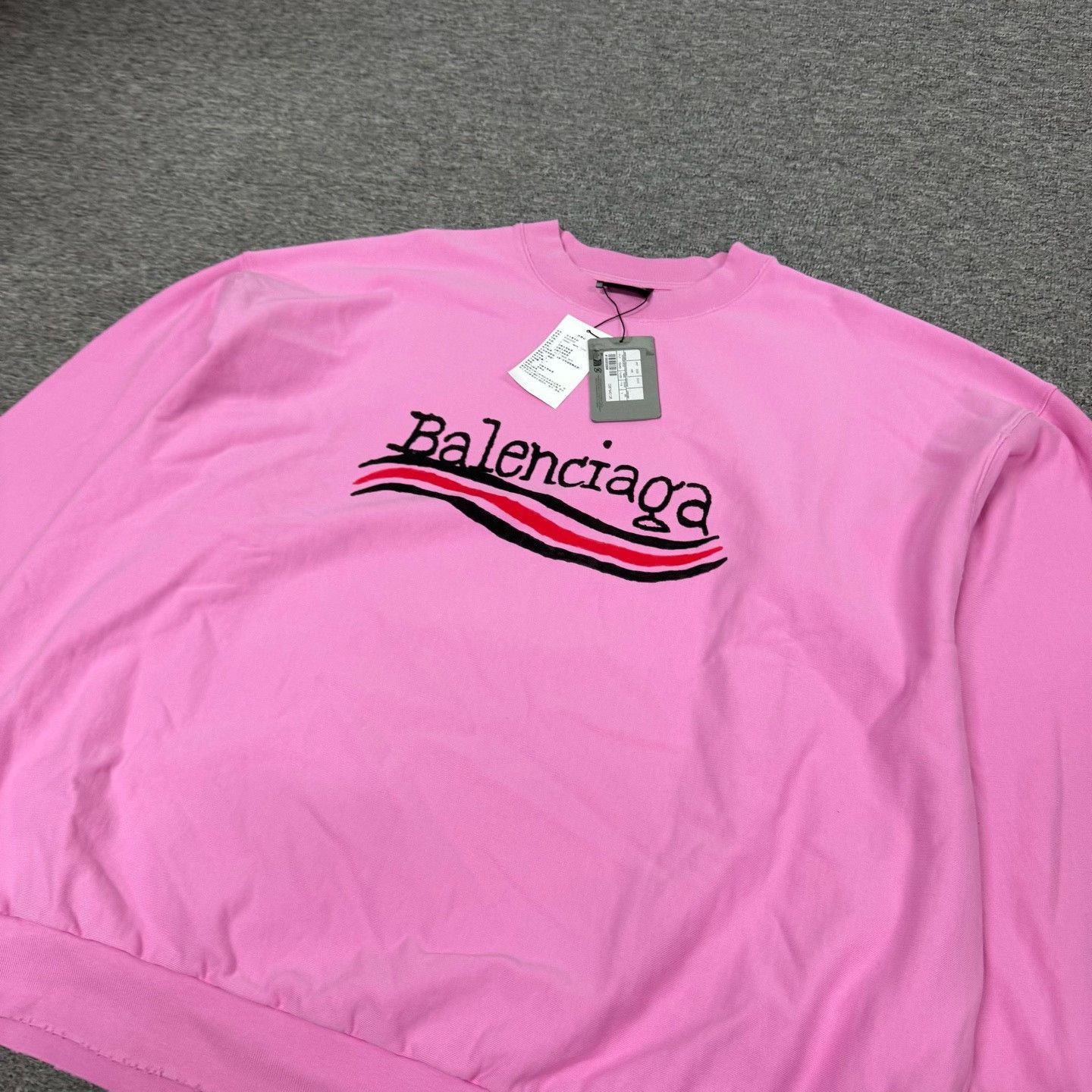 Balenciaga Balenciaga Pink Embroidered Logo Sweatshirt 3 Size L / US 10 / IT 46 - 5 Thumbnail