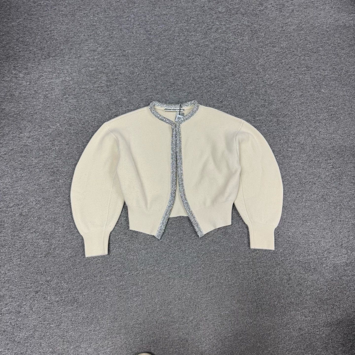 Alexander Wang Alexander Wang Crystal Trim Cardigan XS Size XS / US 0-2 / IT 36-38 - 2 Thumbnail