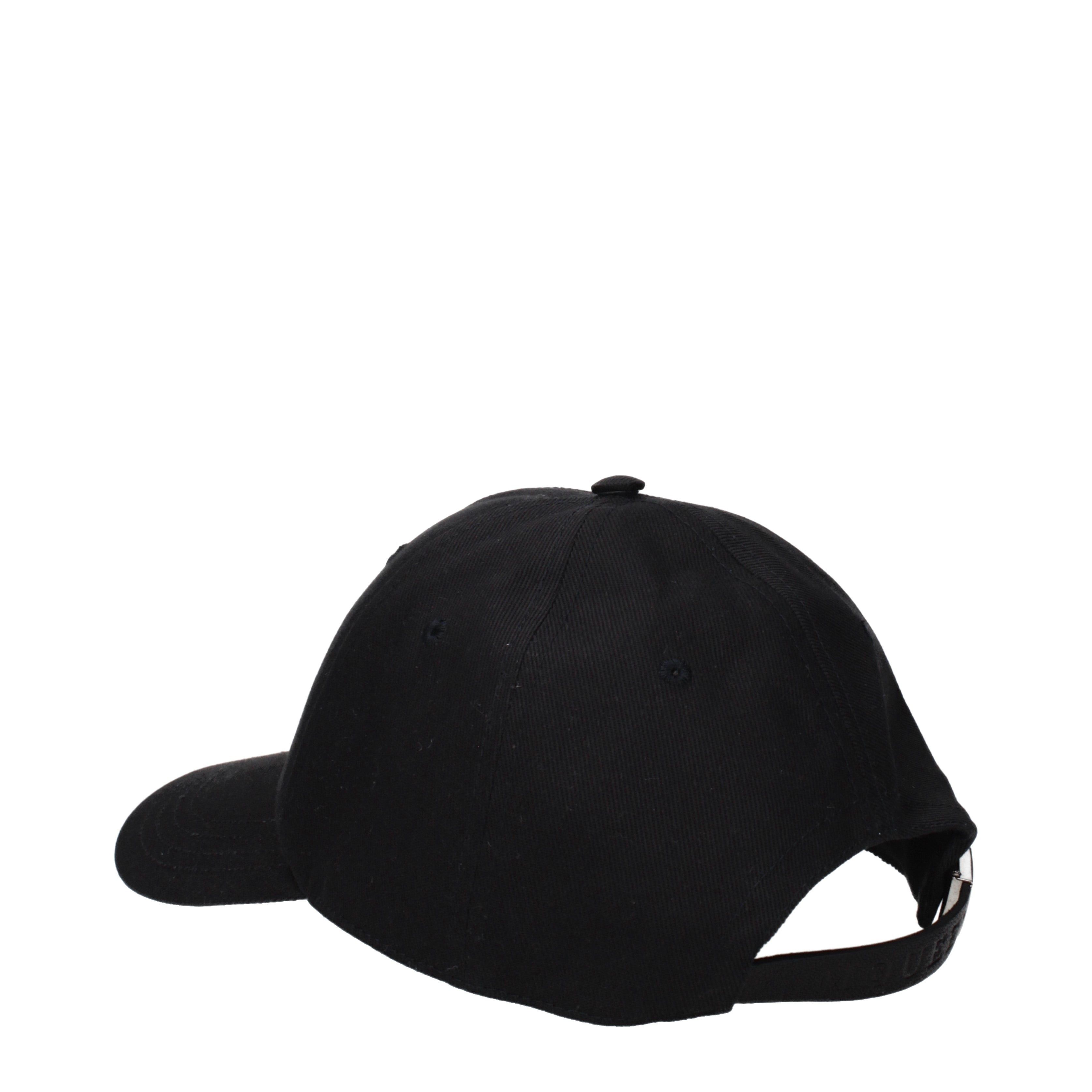 Alexander McQueen Alexander McQueen Hats Men Cotton Black Size ONE SIZE - 2 Thumbnail