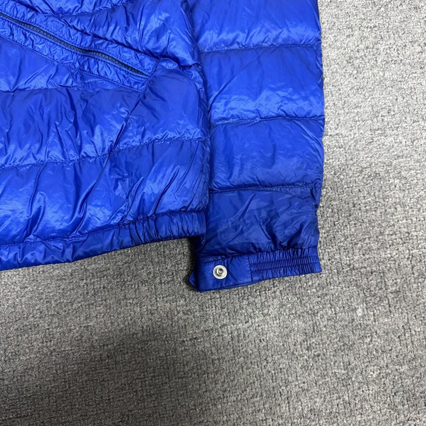 Moncler Moncler Blue Agay Longue Saison Down Jacket Size 4 Size US XL / EU 56 / 4 - 4 Thumbnail