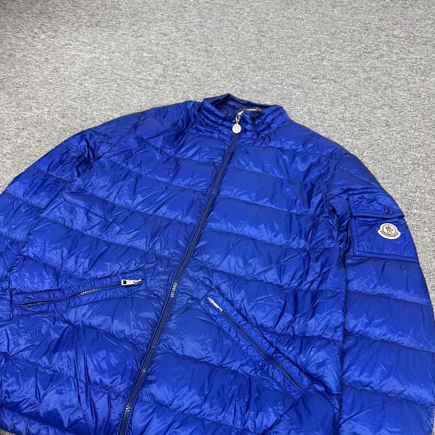 Moncler Moncler Blue Agay Longue Saison Down Jacket Size 4 Size US XL / EU 56 / 4 - 5 Thumbnail