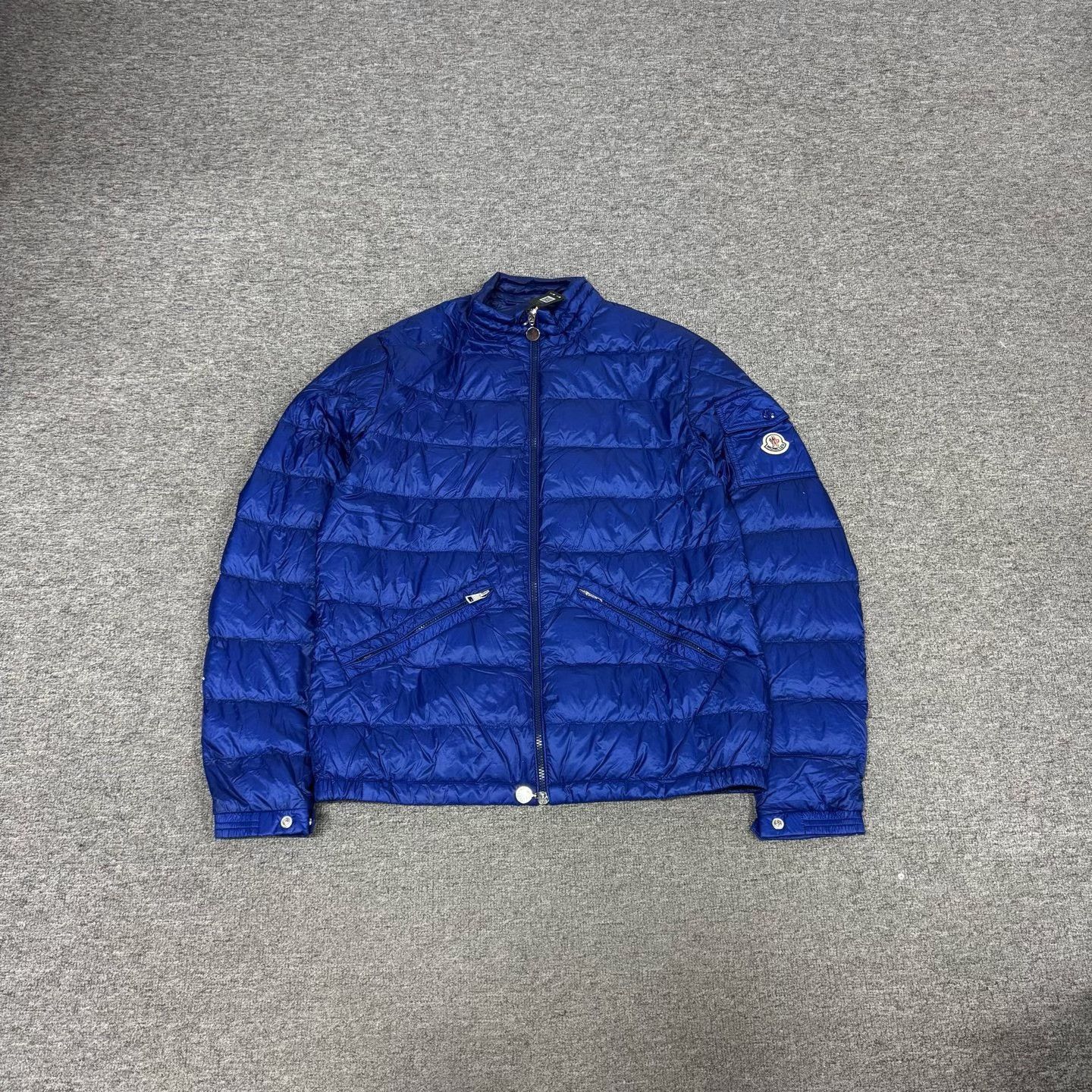 Moncler Moncler Blue Agay Longue Saison Down Jacket Size 4 Size US XL / EU 56 / 4 - 2 Thumbnail