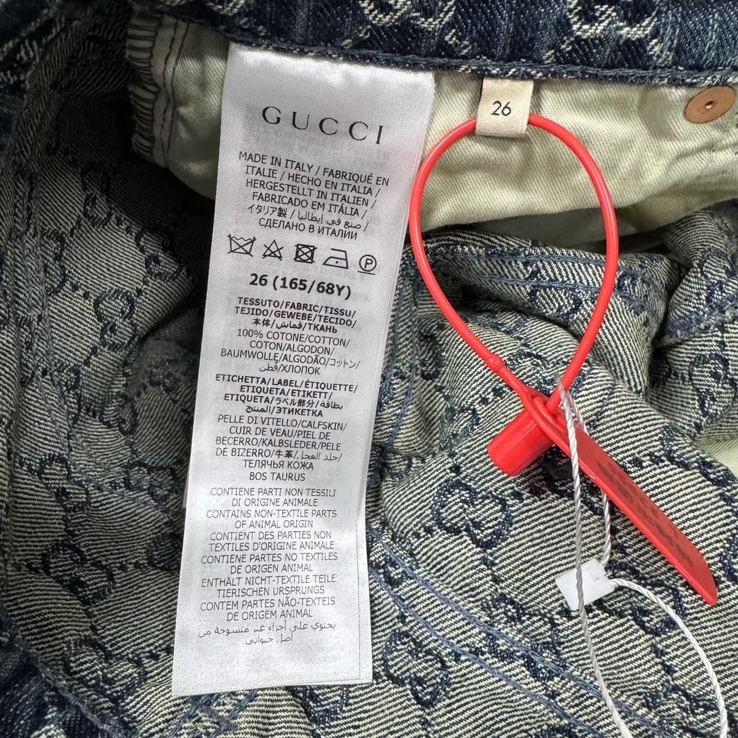 Gucci Gucci Monogram Washed Denim Jeans Size 26 Size US 26 / EU 42 - 8 Thumbnail