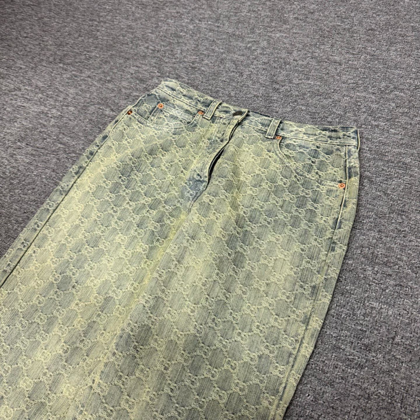 Gucci Gucci Monogram Washed Denim Jeans Size 26 Size US 26 / EU 42 - 5 Thumbnail