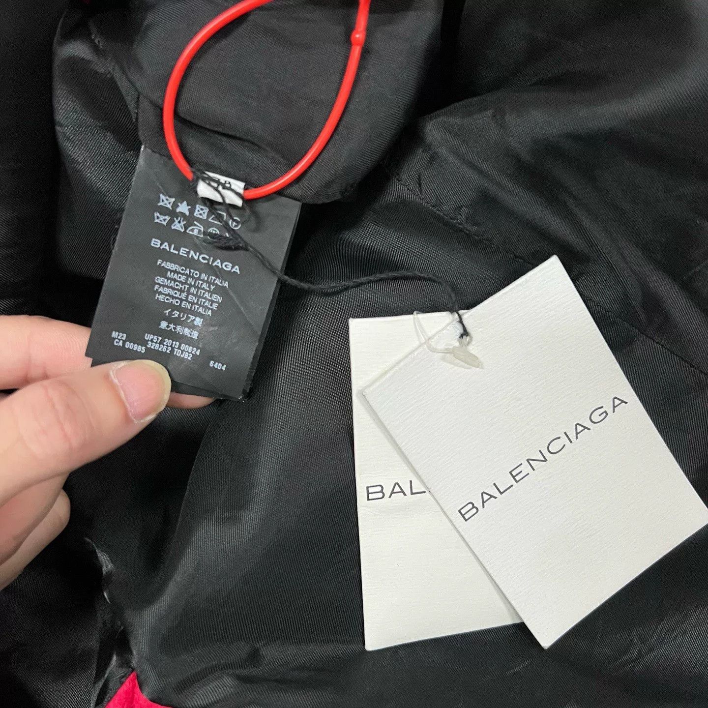 Balenciaga Balenciaga Red Wool Double Breasted Coat FR 38 Size S / US 4 / IT 40 - 7 Thumbnail