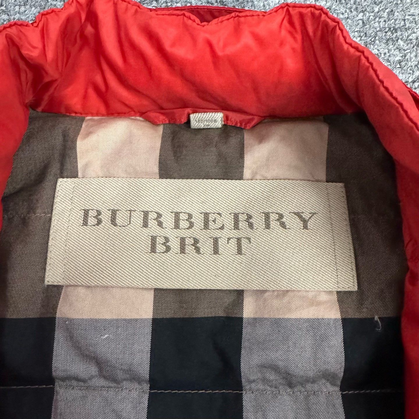 Burberry Burberry Brit Red Quilted Puffer Jacket XL Size US XL / EU 56 / 4 - 6 Thumbnail