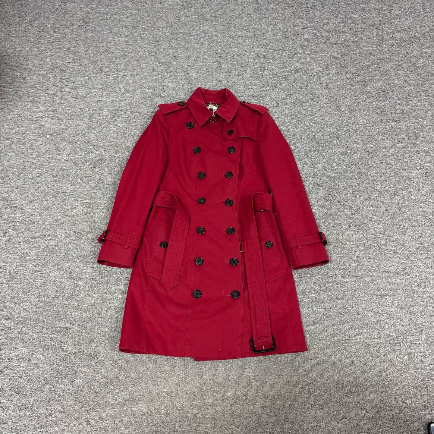 Burberry Burberry Red Sandringham Trench Coat UK 6 Size XS / US 0-2 / IT 36-38 - 2 Thumbnail