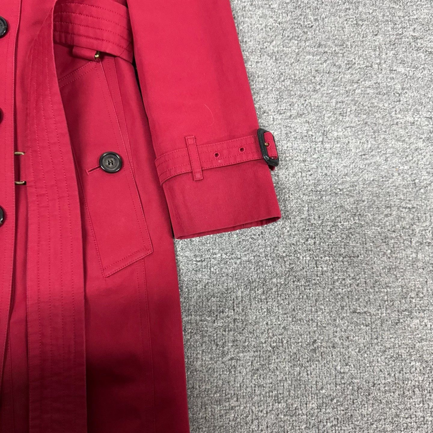 Burberry Burberry Red Sandringham Trench Coat UK 6 Size XS / US 0-2 / IT 36-38 - 4 Thumbnail