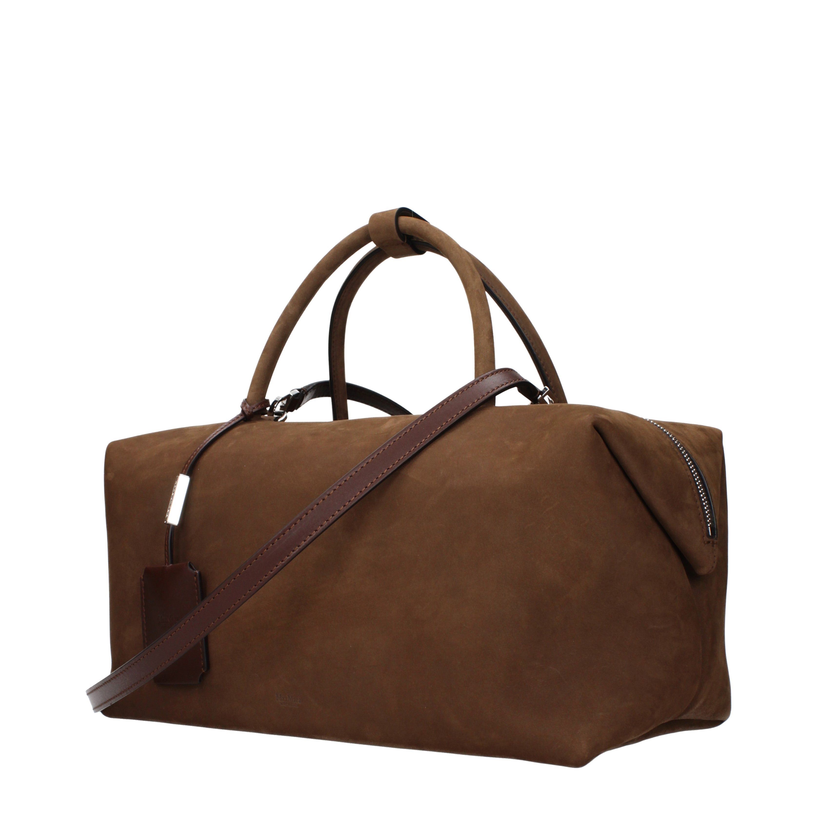 Max Mara Max Mara Handbags Women Suede Brown Size ONE SIZE - 2 Thumbnail