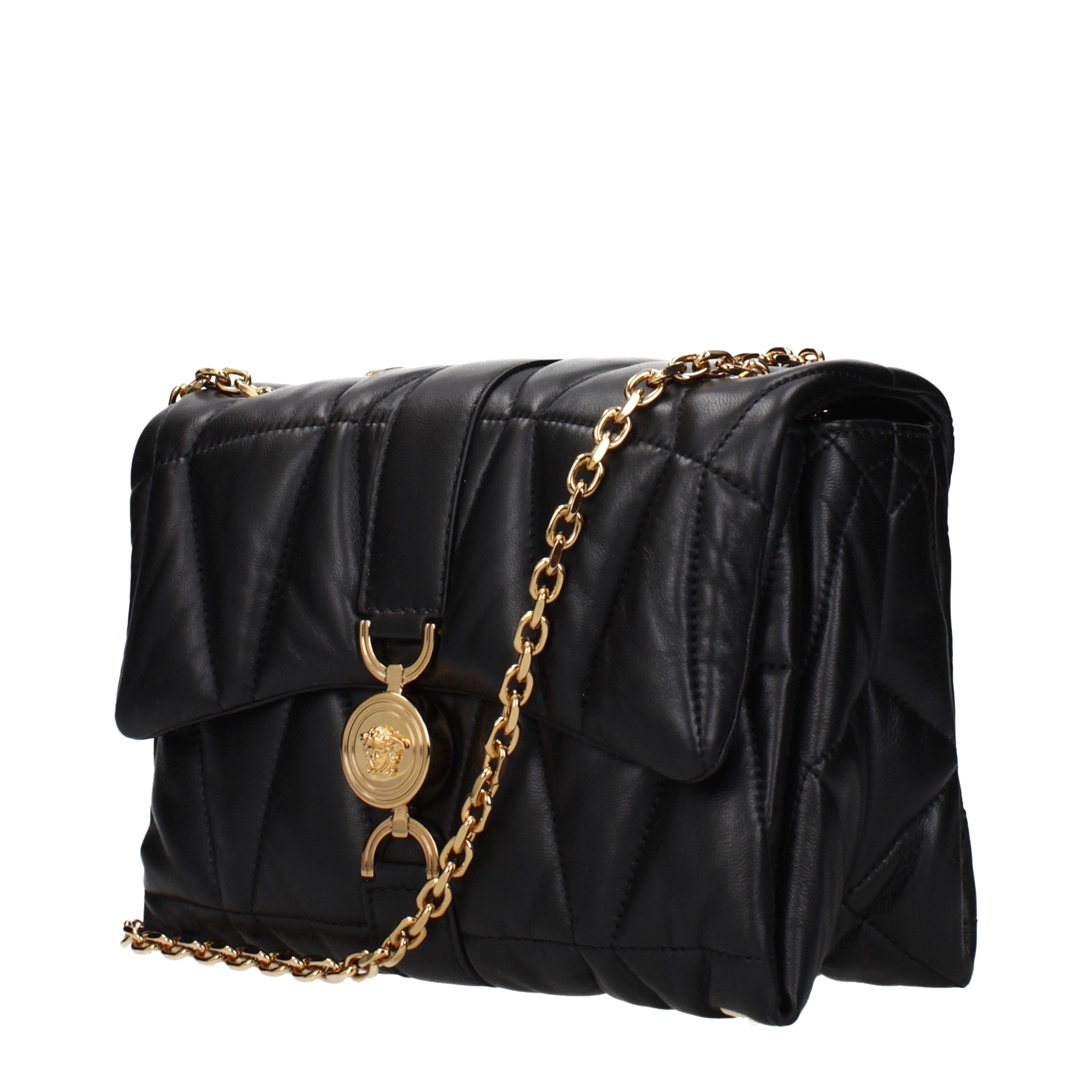 Versace Versace Shoulder Bags Women Leather Black Size ONE SIZE - 2 Thumbnail