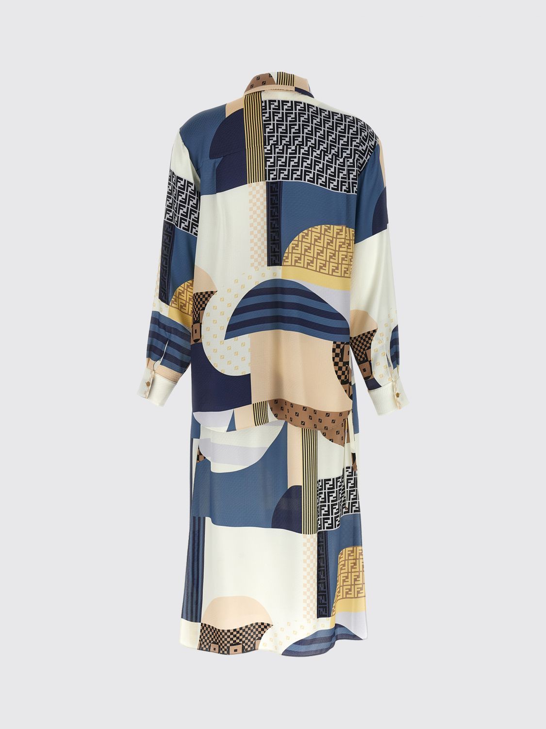 Fendi Fendi Dress Woman Blue Size XS / US 0-2 / IT 36-38 - 2 Thumbnail
