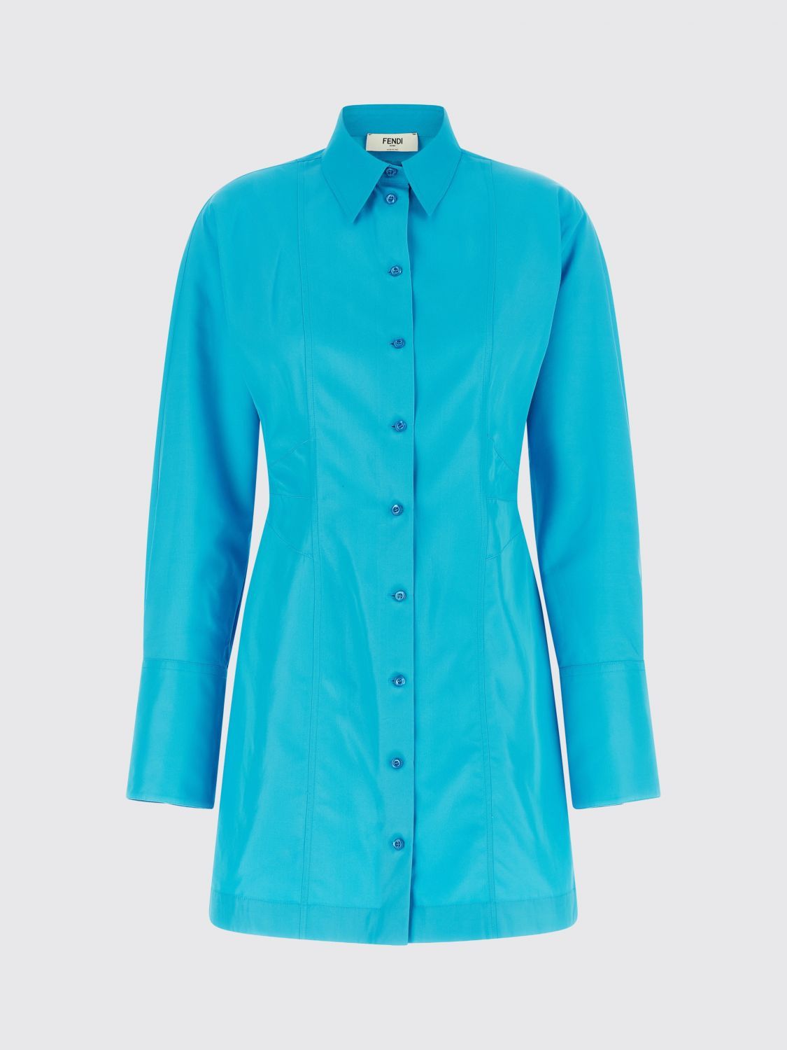 Fendi Fendi Dress Woman Blue Size XS / US 0-2 / IT 36-38 - 2 Thumbnail