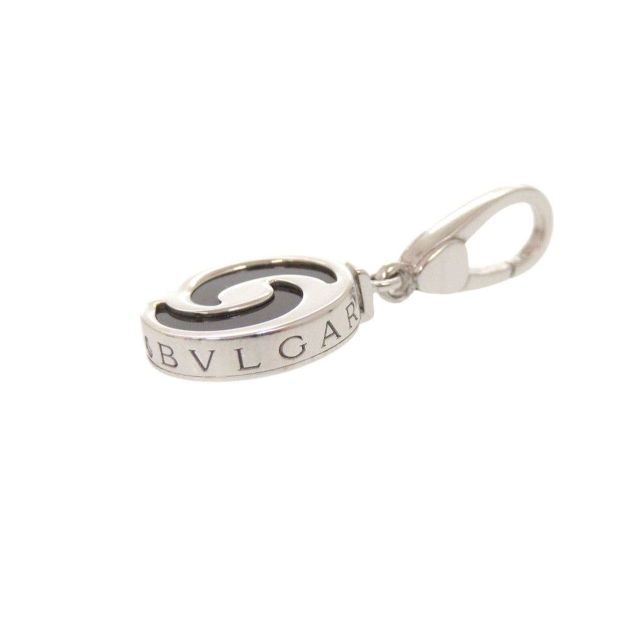Bvlgari Excellent condition Bulgari Allegra Optical 18KWG 750WG Onyx White Gold Pendant Top Charm Jewelry 0137BVLGARI Size ONE SIZE - 4 Thumbnail