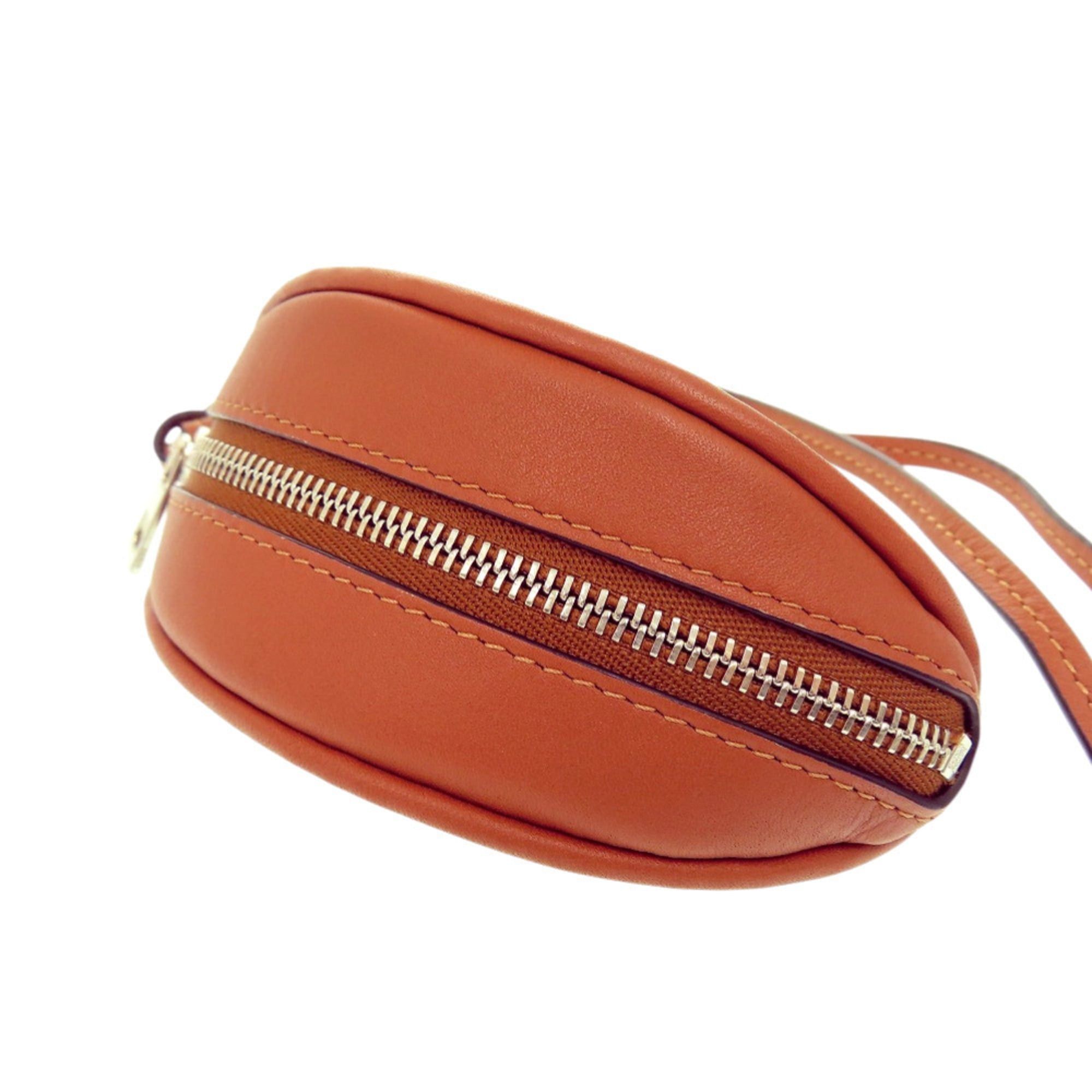 Loewe Like New Loewe Paula's Ibiza Kiwi Coin Purse 412114 Calfskin Iyakara Wallet/Coin Case Green Brown 0724LOEWE Size ONE SIZE - 5 Thumbnail