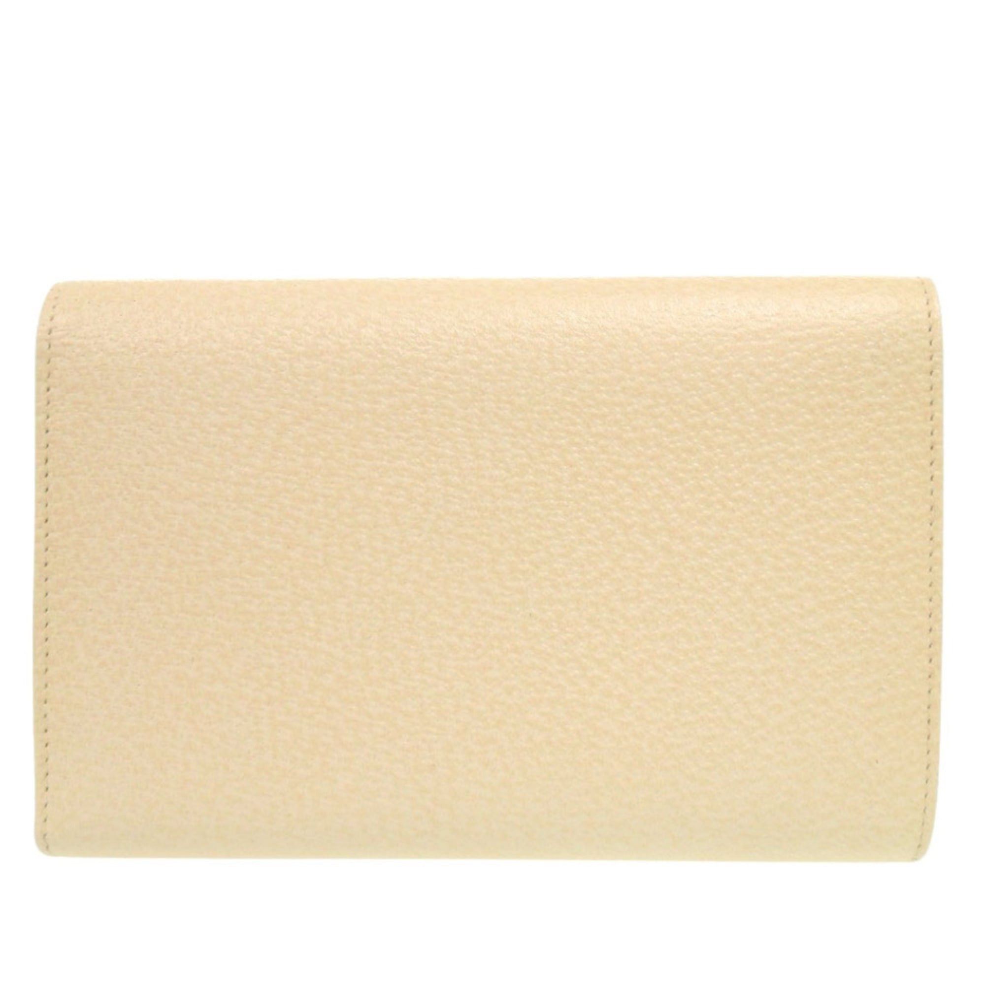 Prada Prada 1M0510 Leather Corda Beige Tri-fold Wallet 0431PRADA Size ONE SIZE - 3 Thumbnail