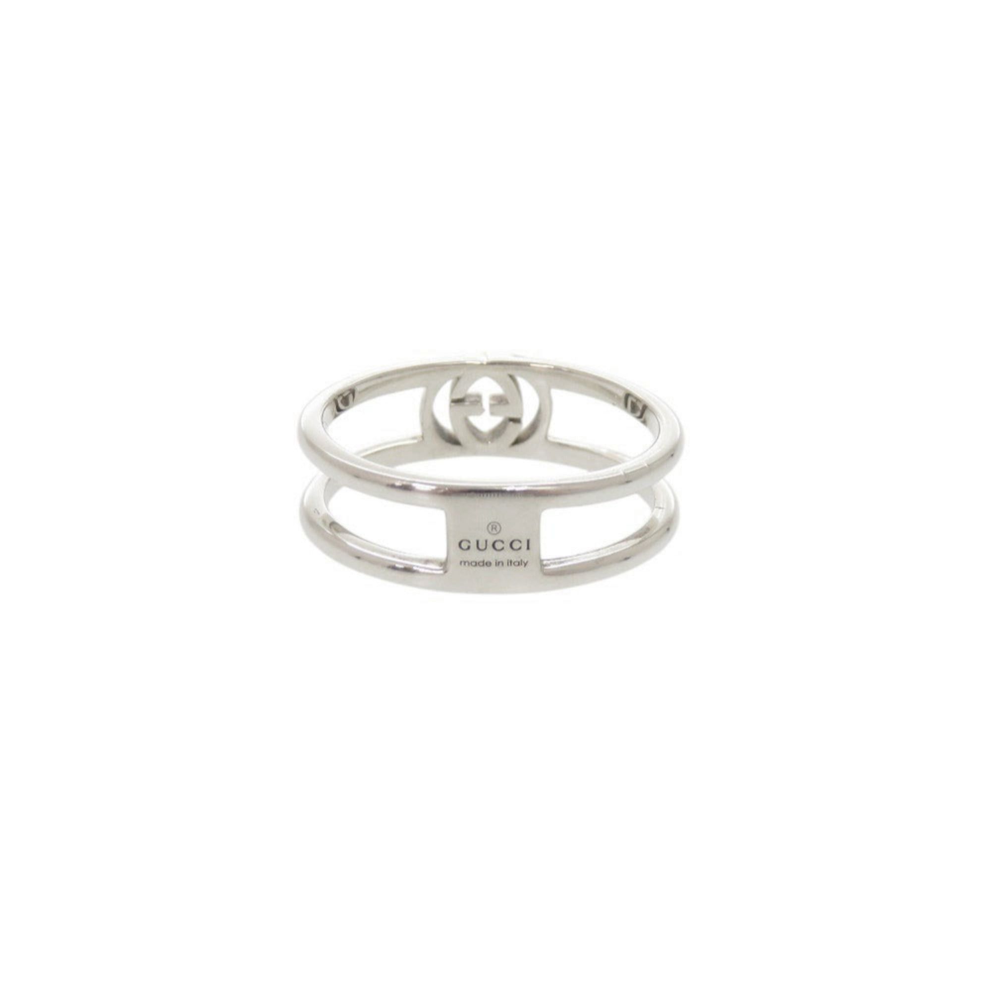 Gucci Gucci Interlocking G #18 (approx. 1) Sterling Silver 925 Ring 1643GUCCI Size ONE SIZE - 3 Thumbnail