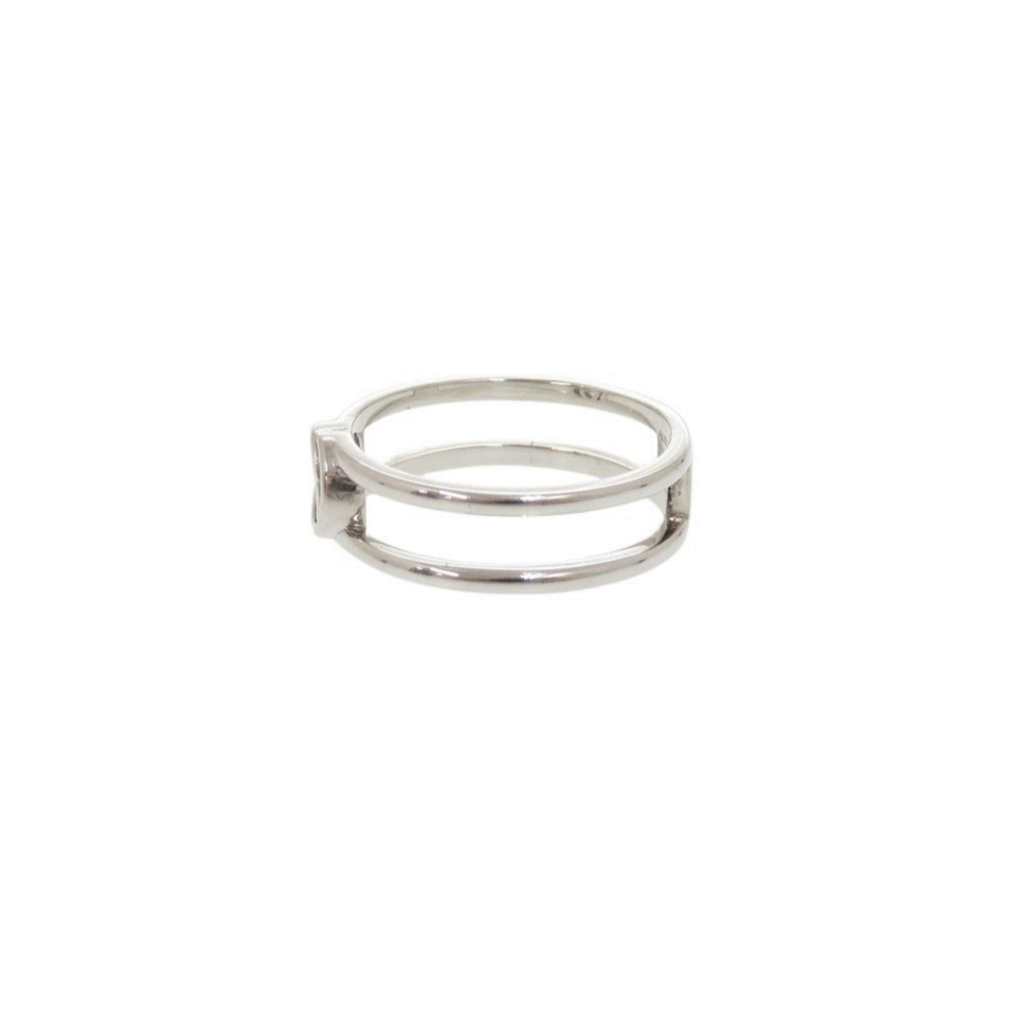 Gucci Gucci Interlocking G #18 (approx. 1) Sterling Silver 925 Ring 1643GUCCI Size ONE SIZE - 2 Thumbnail