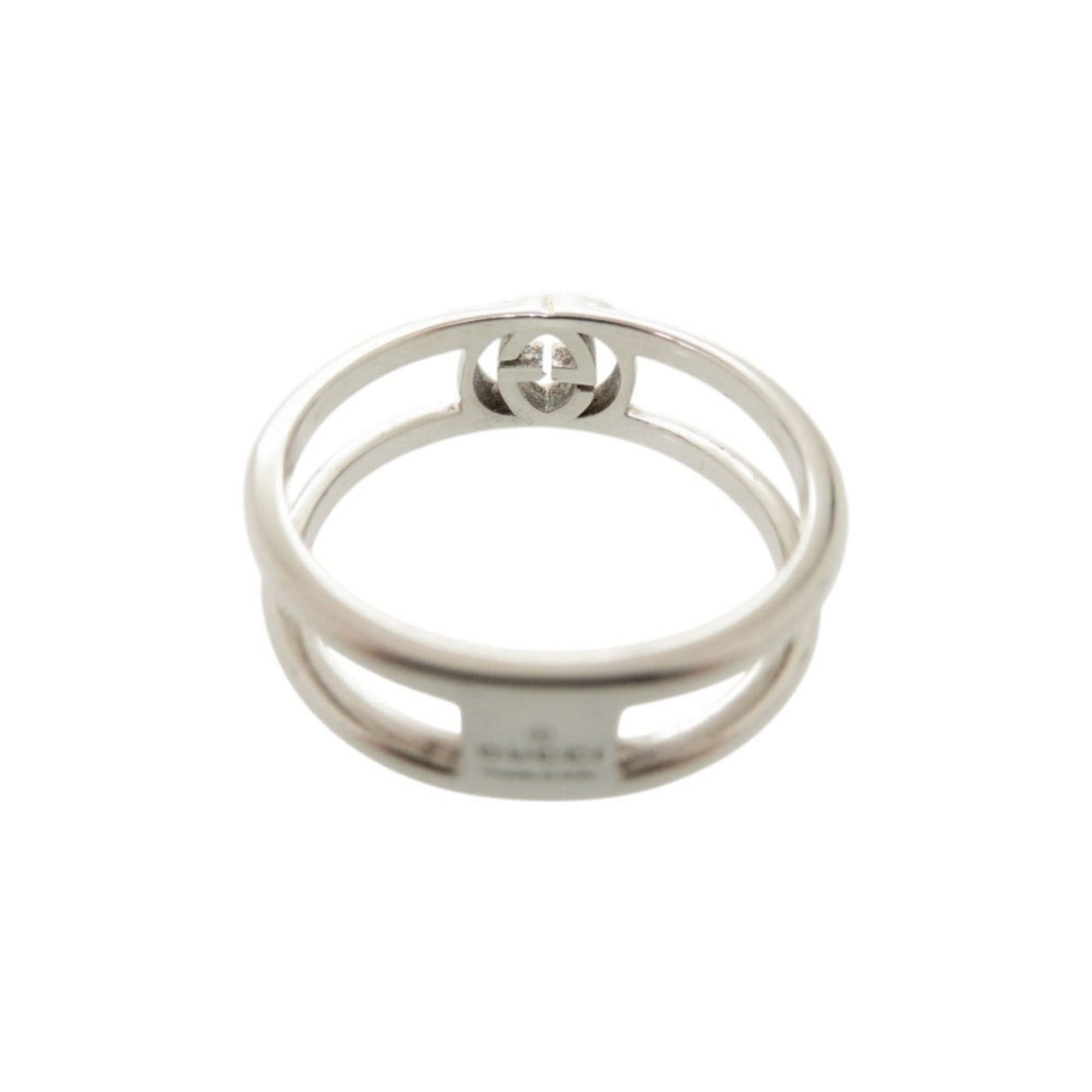 Gucci Gucci Interlocking G #18 (approx. 1) Sterling Silver 925 Ring 1643GUCCI Size ONE SIZE - 8 Thumbnail