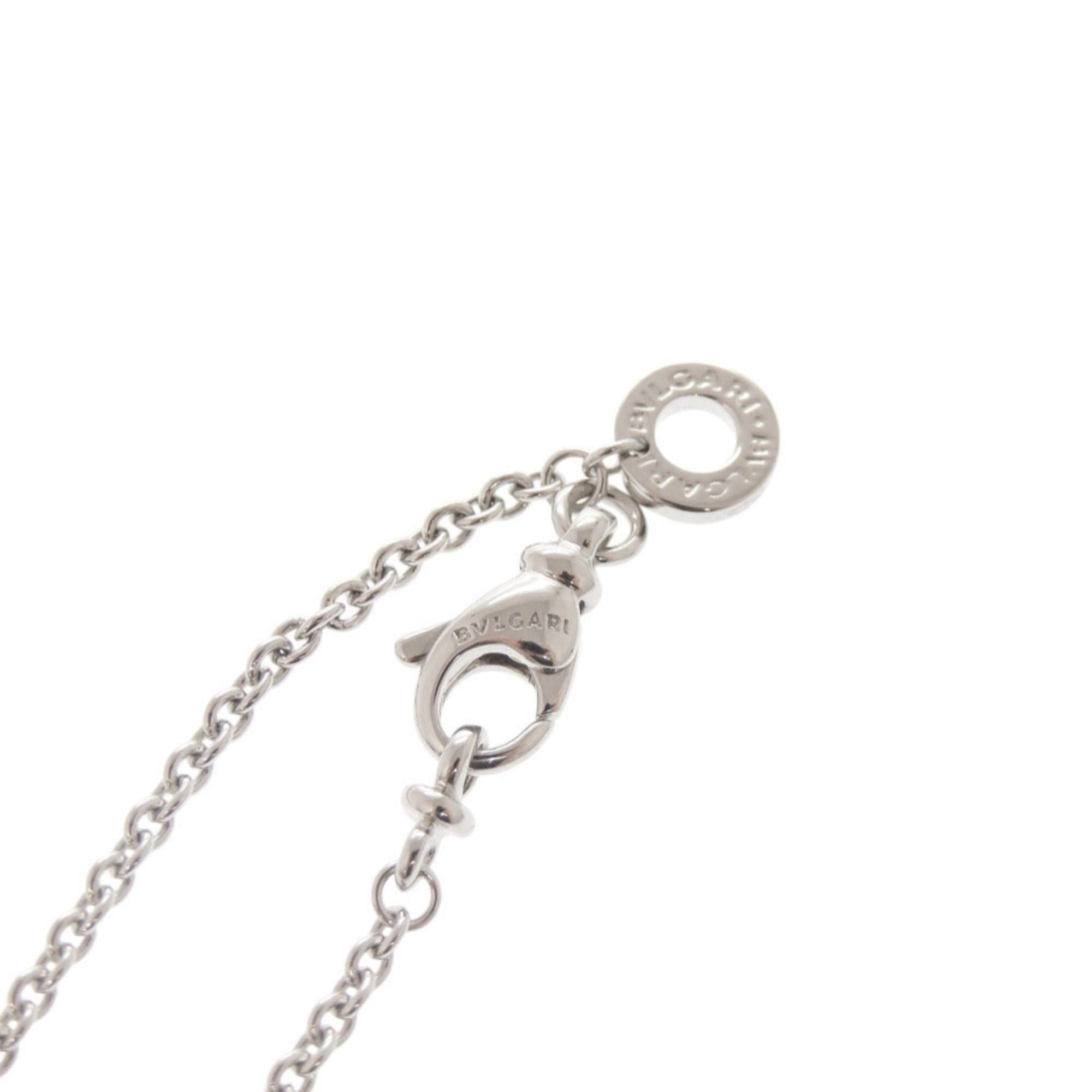 Bvlgari Like New Bulgari Tondo Heart 18KWG 750WG Diamond White Gold Necklace Pendant Jewelry 0132BVLGARI Size ONE SIZE - 4 Thumbnail