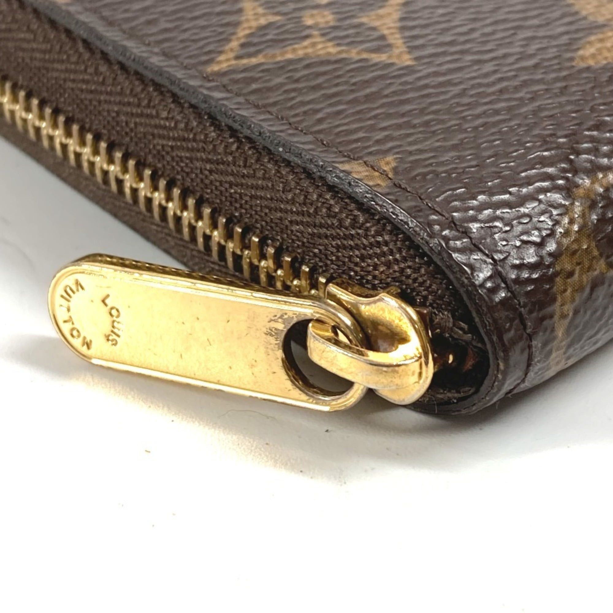 Louis Vuitton LOUIS VUITTON M60067 Monogram Zippy Coin Purse, Wallet, Round Zipper, Canvas, Brown, Men's/Women's Size ONE SIZE - 7 Thumbnail