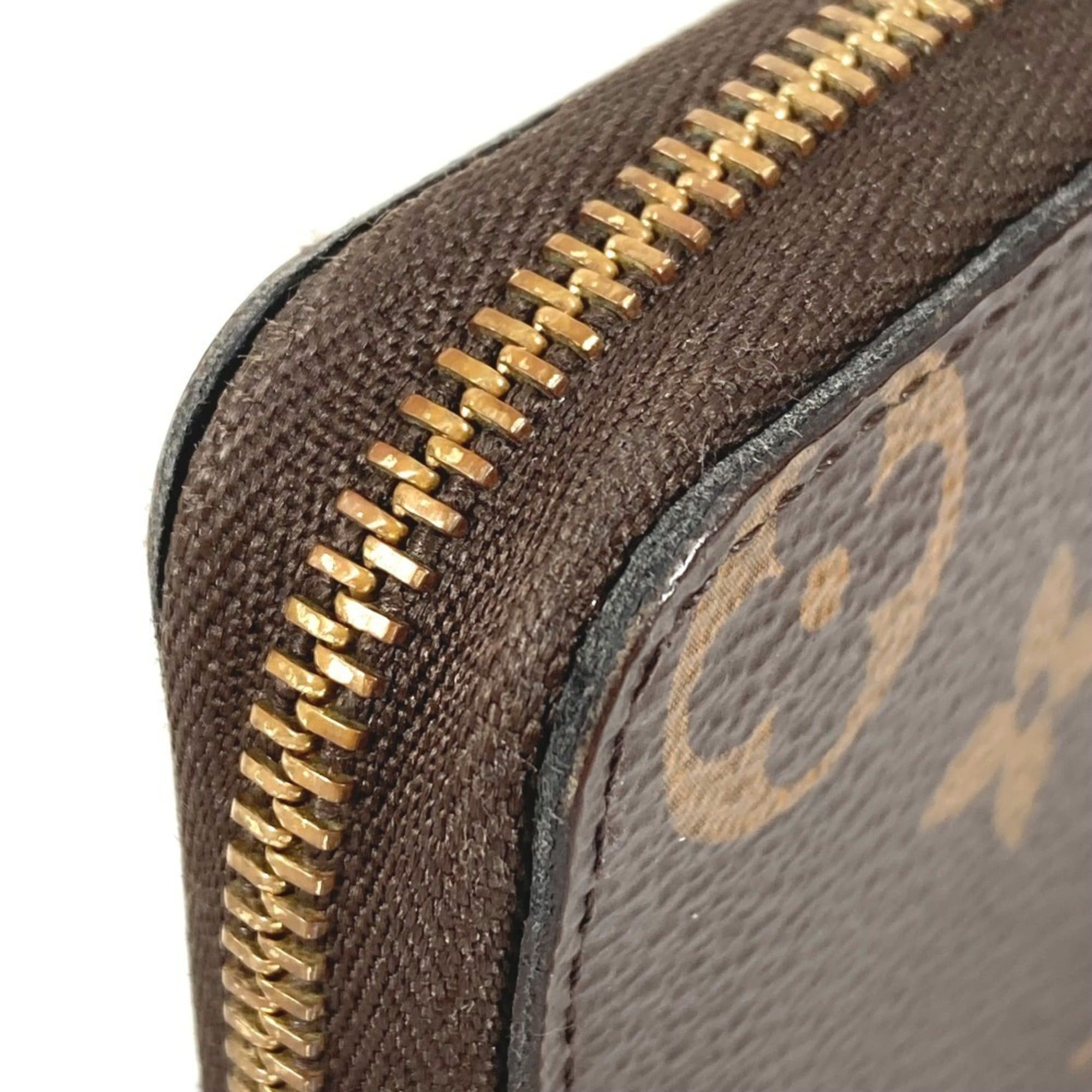 Louis Vuitton LOUIS VUITTON M60067 Monogram Zippy Coin Purse, Wallet, Round Zipper, Canvas, Brown, Men's/Women's Size ONE SIZE - 9 Thumbnail