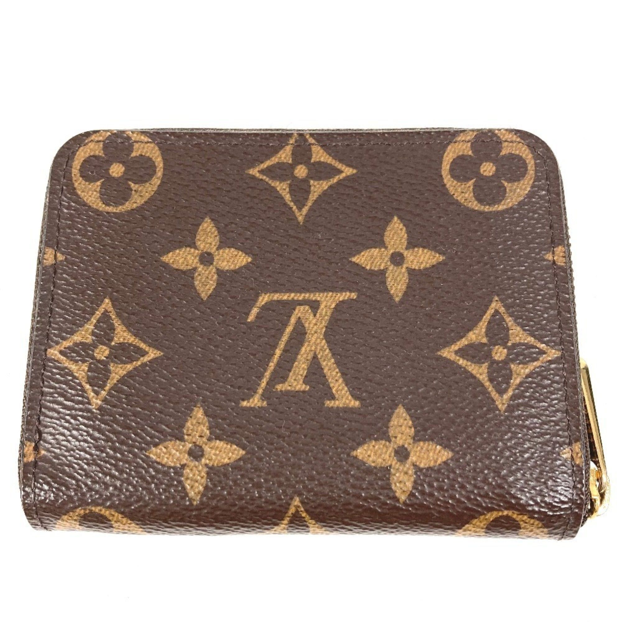 Louis Vuitton LOUIS VUITTON M60067 Monogram Zippy Coin Purse, Wallet, Round Zipper, Canvas, Brown, Men's/Women's Size ONE SIZE - 2 Thumbnail