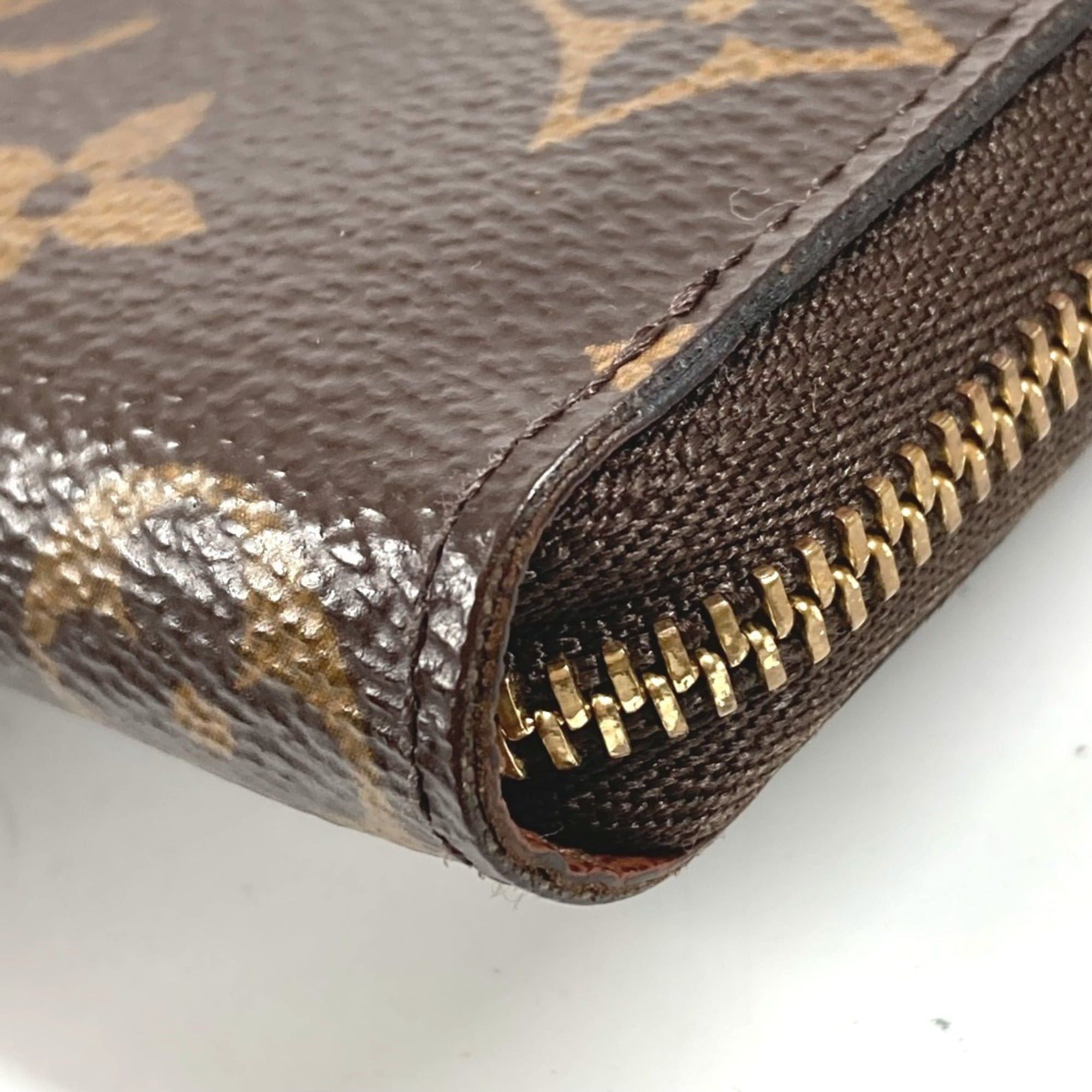 Louis Vuitton LOUIS VUITTON M60067 Monogram Zippy Coin Purse, Wallet, Round Zipper, Canvas, Brown, Men's/Women's Size ONE SIZE - 6 Thumbnail
