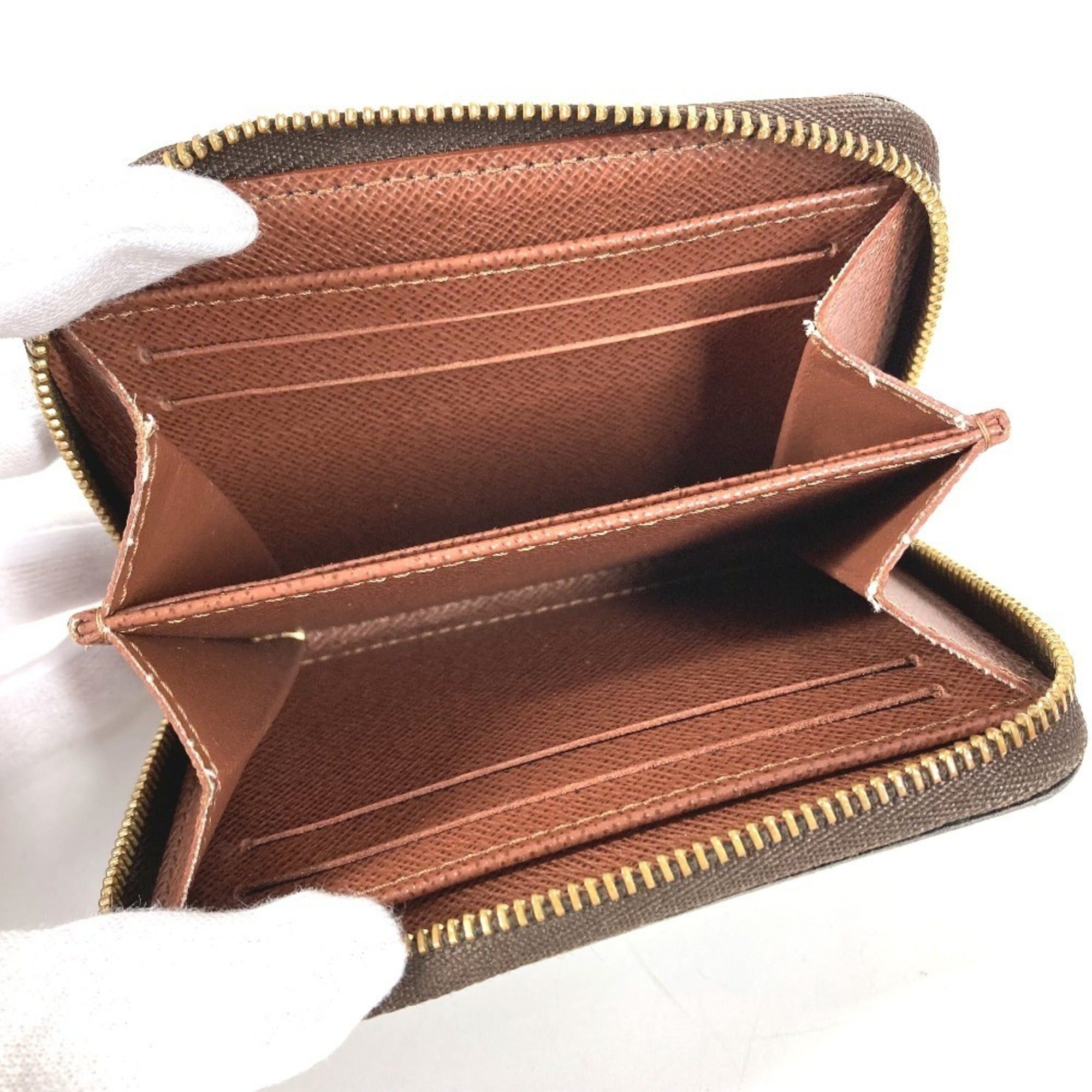 Louis Vuitton LOUIS VUITTON M60067 Monogram Zippy Coin Purse, Wallet, Round Zipper, Canvas, Brown, Men's/Women's Size ONE SIZE - 10 Thumbnail