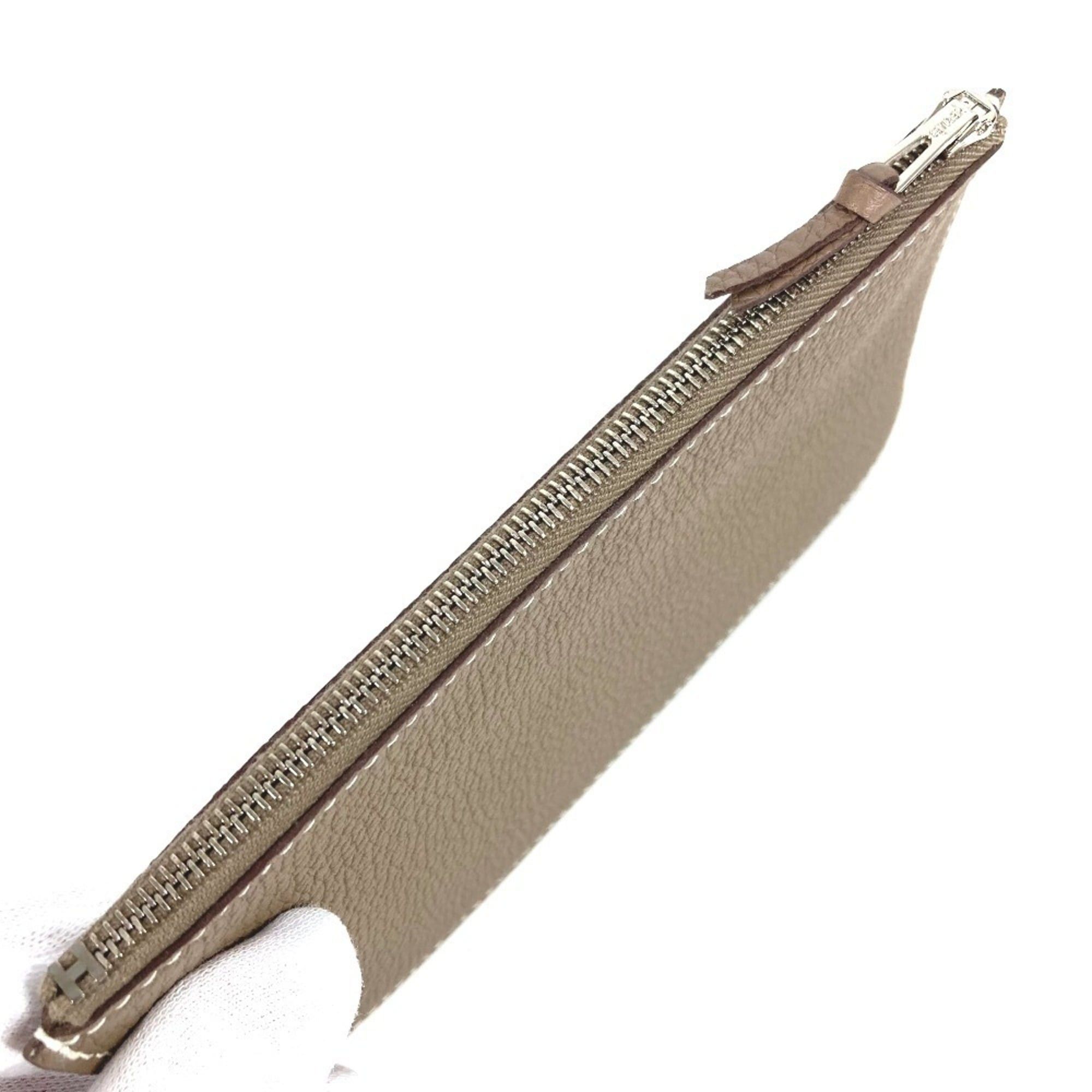 Hermes HERMES Dogon Duo GM Wallet, Long Togo Leather, Men's/Women's, Etoupe Gray Size ONE SIZE - 9 Thumbnail