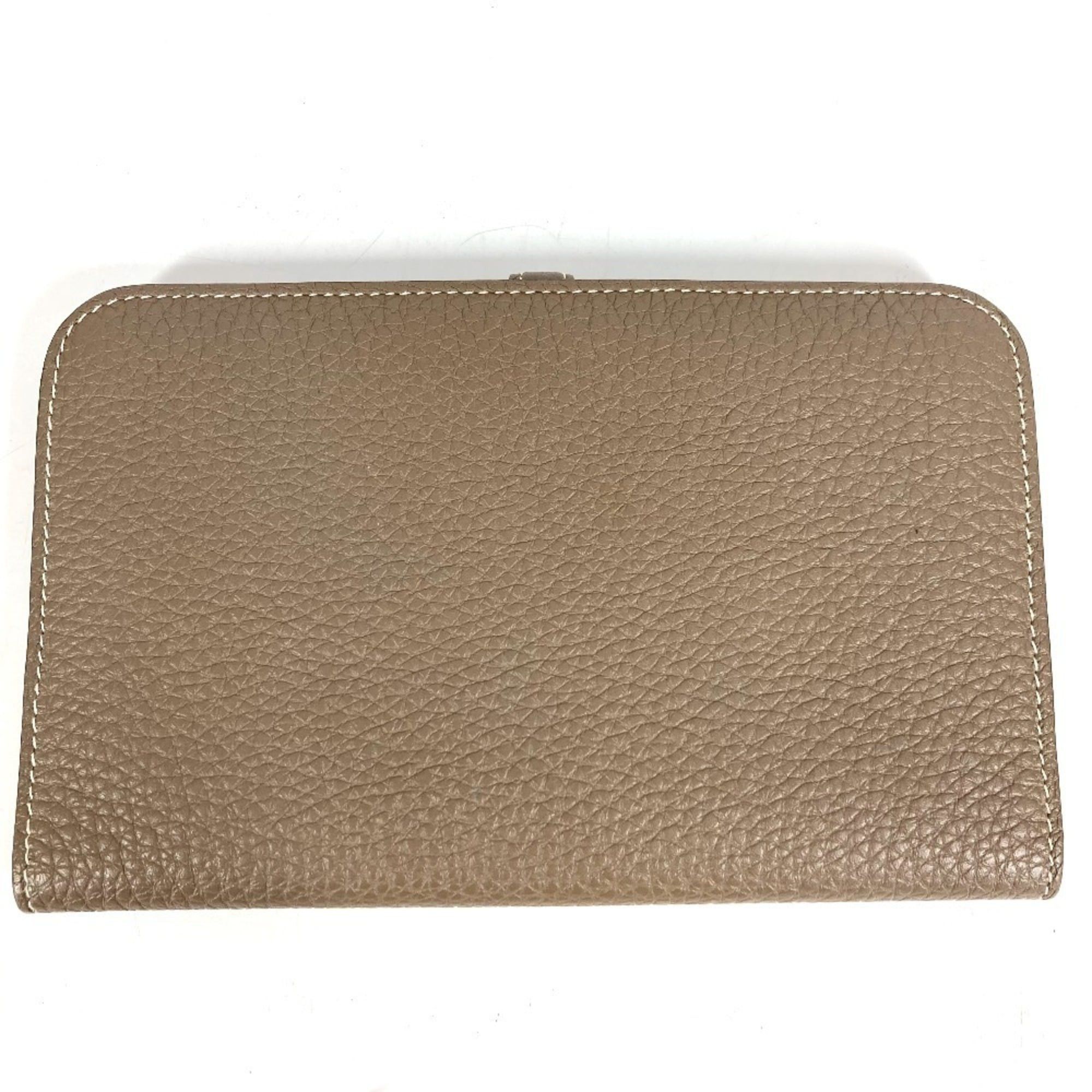 Hermes HERMES Dogon Duo GM Wallet, Long Togo Leather, Men's/Women's, Etoupe Gray Size ONE SIZE - 6 Thumbnail