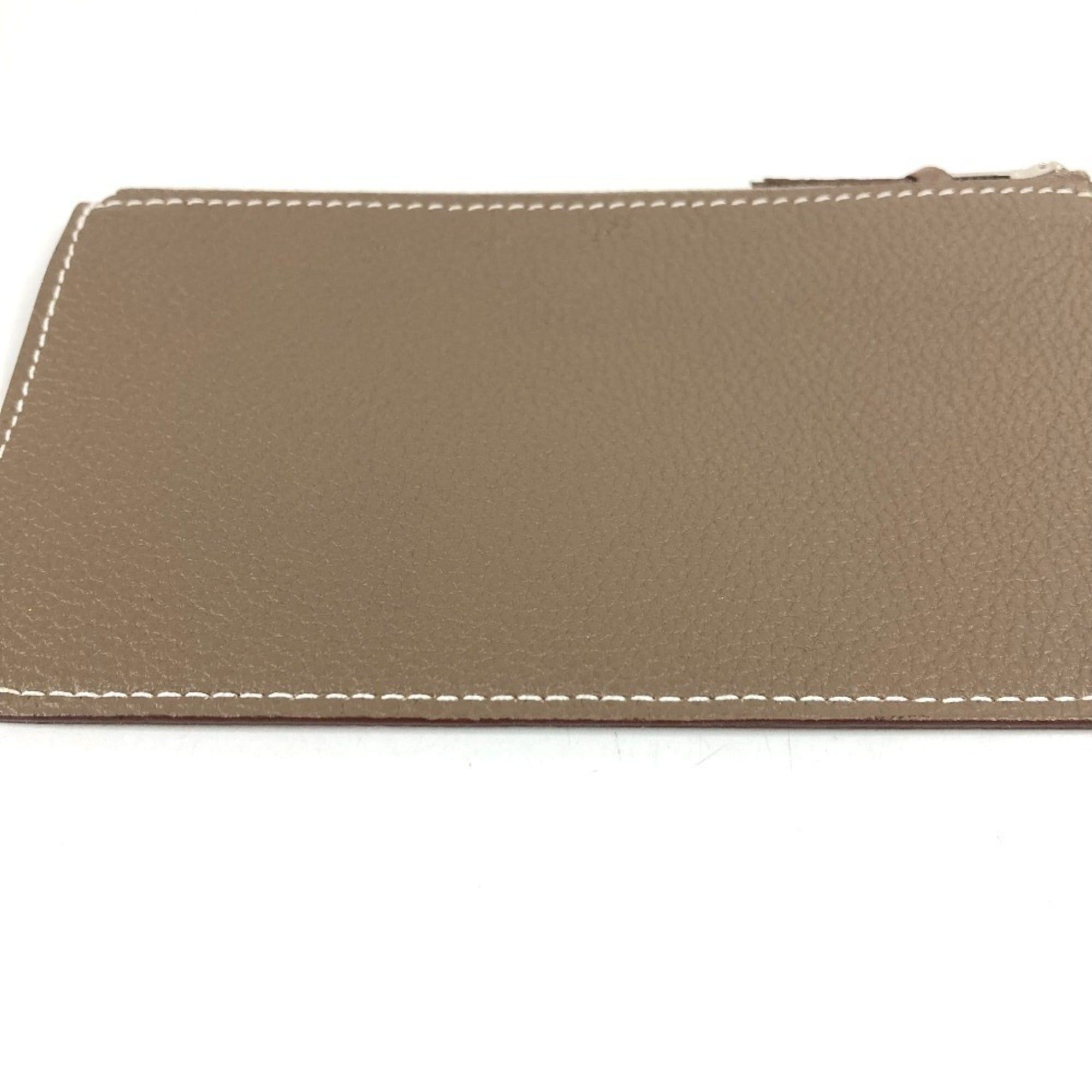 Hermes HERMES Dogon Duo GM Wallet, Long Togo Leather, Men's/Women's, Etoupe Gray Size ONE SIZE - 8 Thumbnail