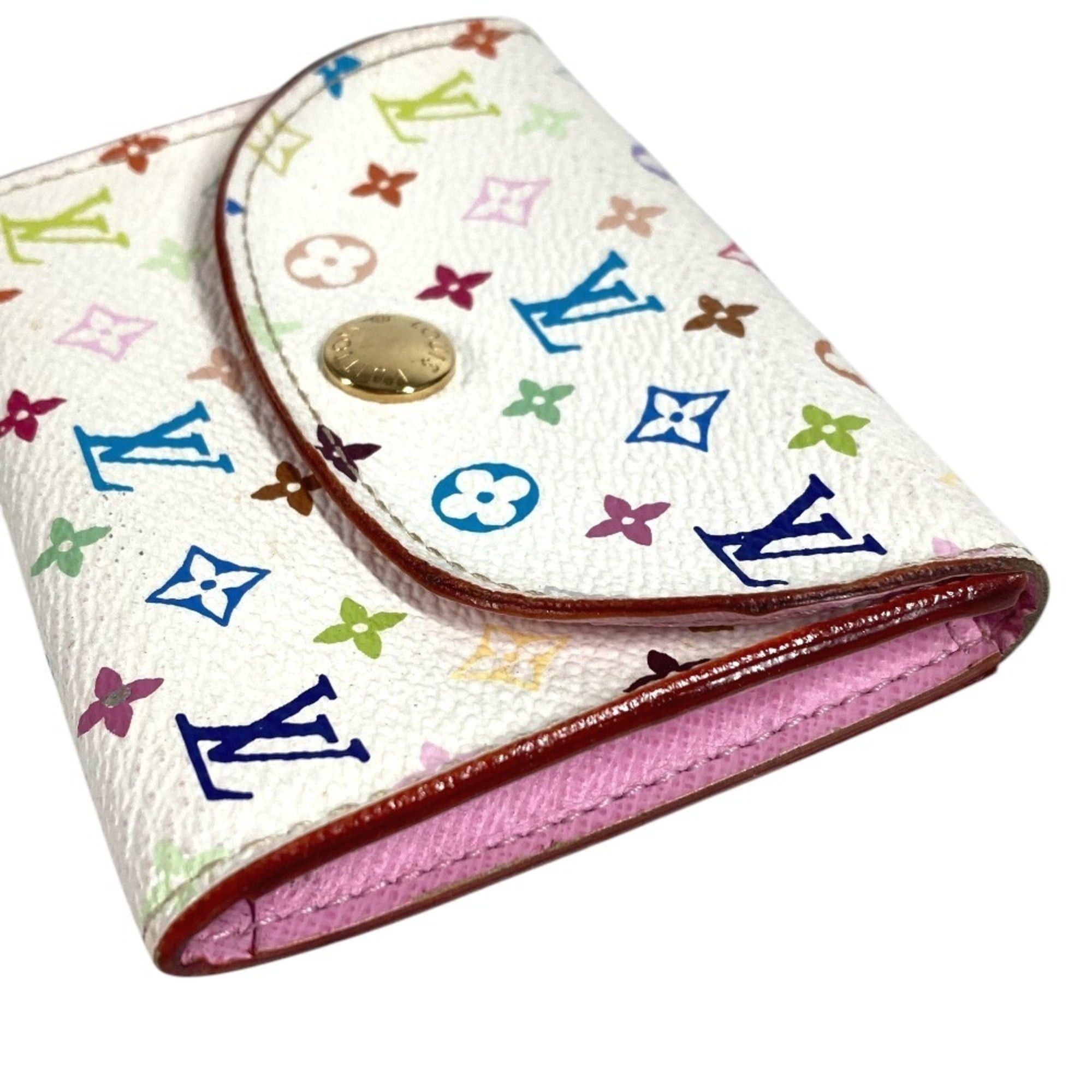 Louis Vuitton LOUIS VUITTON M66560 Monogram Multicolor Enveloppe Carte de Visite Business Card Holder Pass Case Holder/Card Canvas Women's Blanc White Size ONE SIZE - 5 Thumbnail