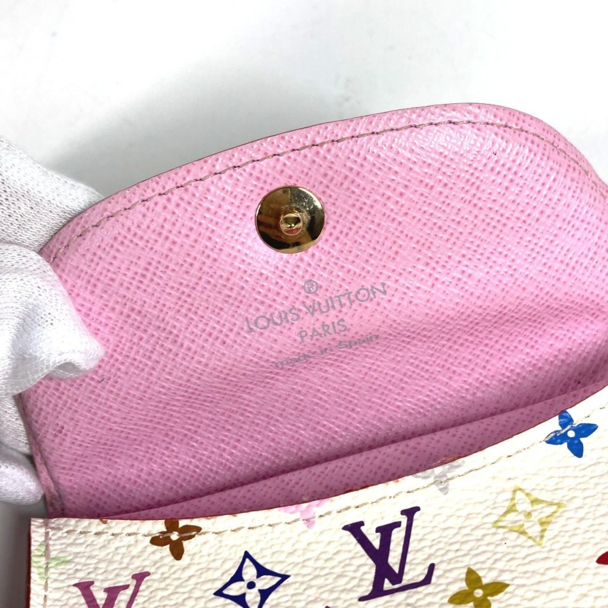Louis Vuitton LOUIS VUITTON M66560 Monogram Multicolor Enveloppe Carte de Visite Business Card Holder Pass Case Holder/Card Canvas Women's Blanc White Size ONE SIZE - 8 Thumbnail