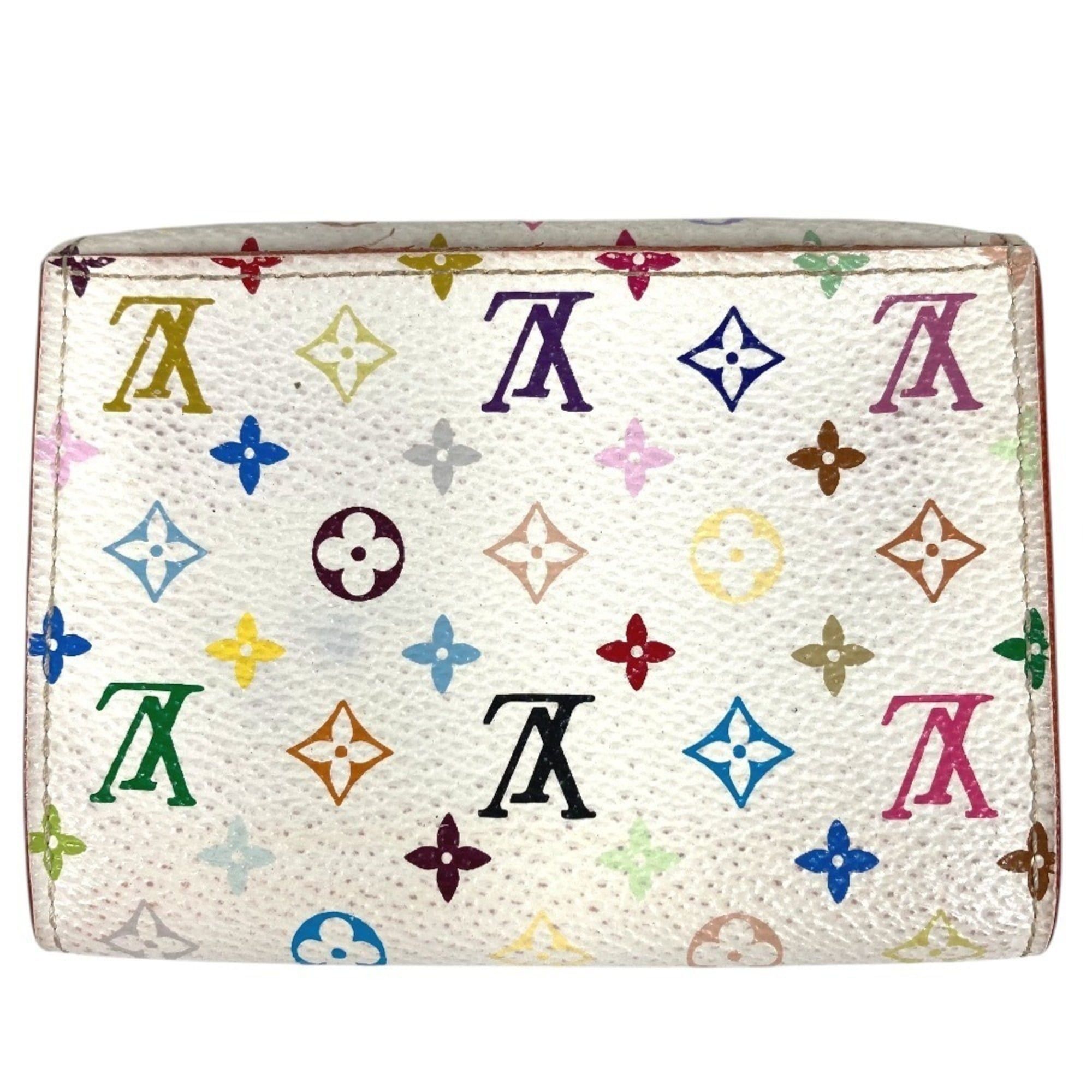 Louis Vuitton LOUIS VUITTON M66560 Monogram Multicolor Enveloppe Carte de Visite Business Card Holder Pass Case Holder/Card Canvas Women's Blanc White Size ONE SIZE - 2 Thumbnail