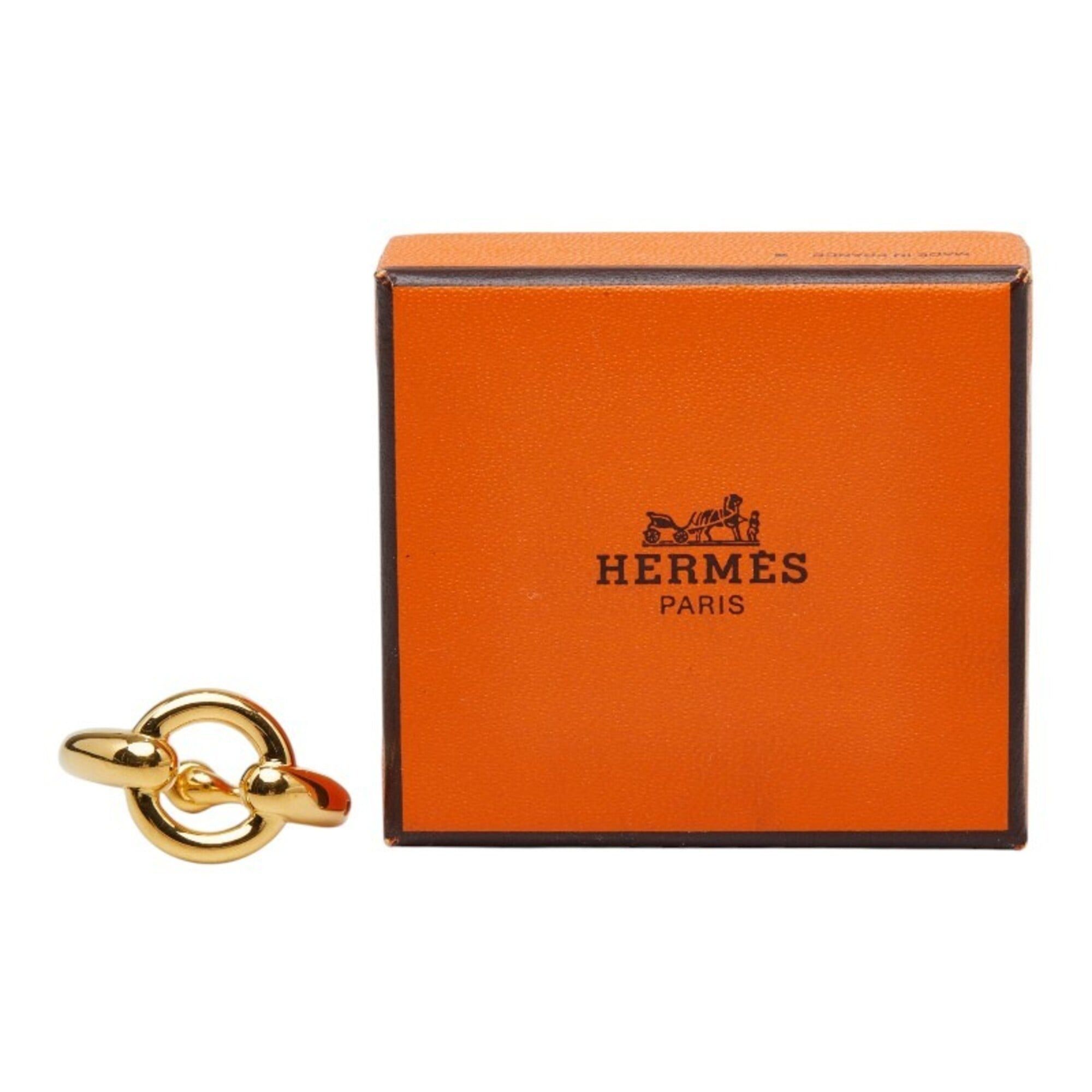 Hermes Hermes Moi Scarf Muffler Ring Gold Plated Women's HERMES Size ONE SIZE - 6 Thumbnail