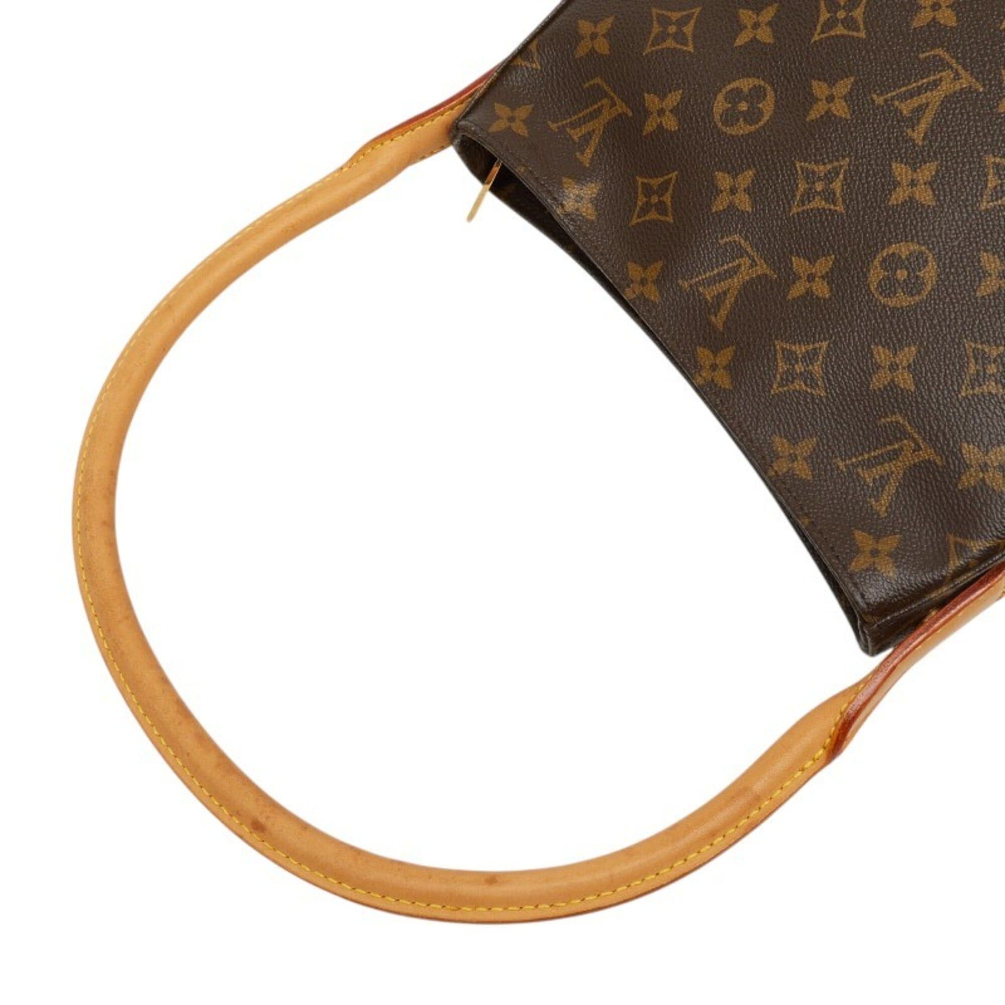 Louis Vuitton Louis Vuitton Monogram Looping MM One-Shoulder Bag Handbag M51146 Brown Leather Women's LOUIS VUITTON Size ONE SIZE - 8 Thumbnail