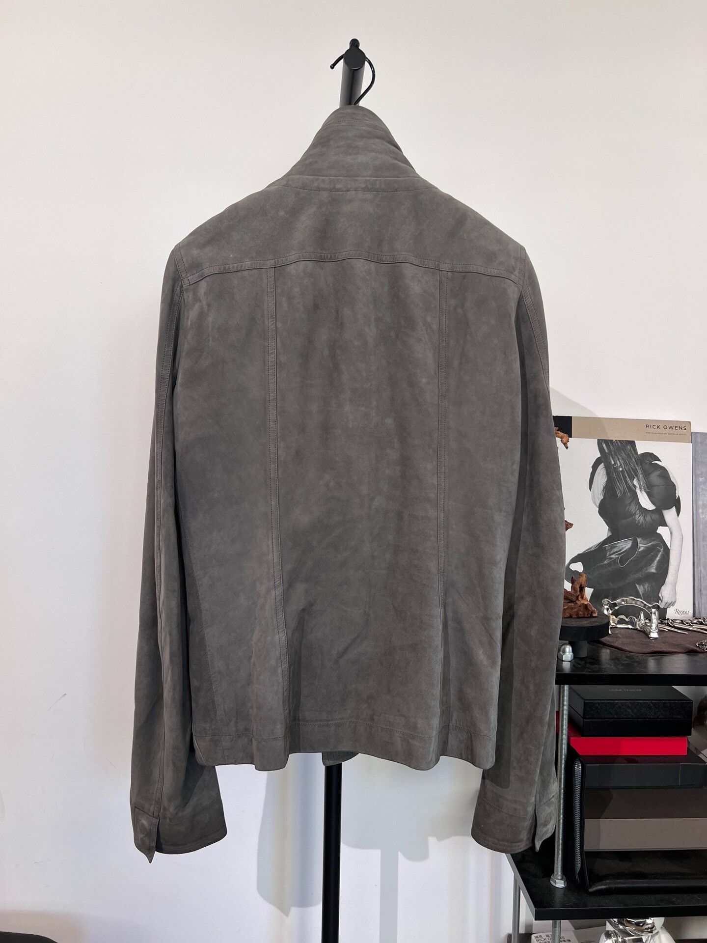 Rick Owens Rick Owens Suede Stand Collar Leather Jacket 48 Size US M / EU 48-50 / 2 - 3 Thumbnail