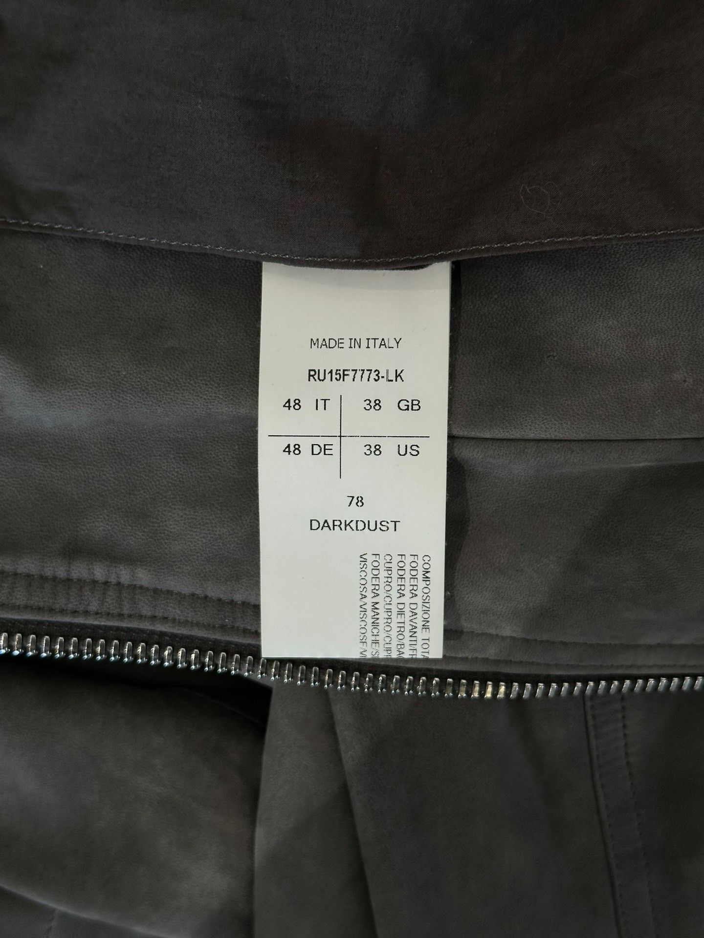 Rick Owens Rick Owens Suede Stand Collar Leather Jacket 48 Size US M / EU 48-50 / 2 - 6 Thumbnail