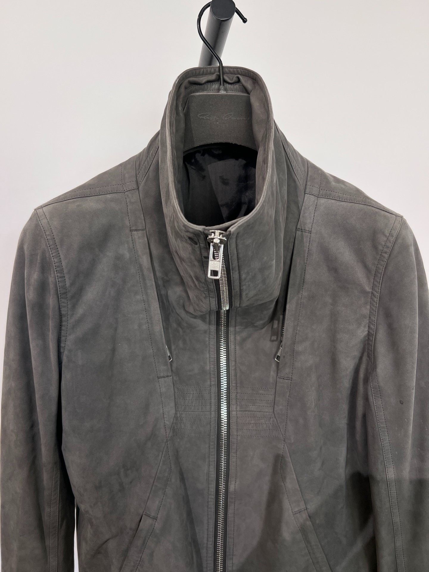 Rick Owens Rick Owens Suede Stand Collar Leather Jacket 48 Size US M / EU 48-50 / 2 - 4 Thumbnail
