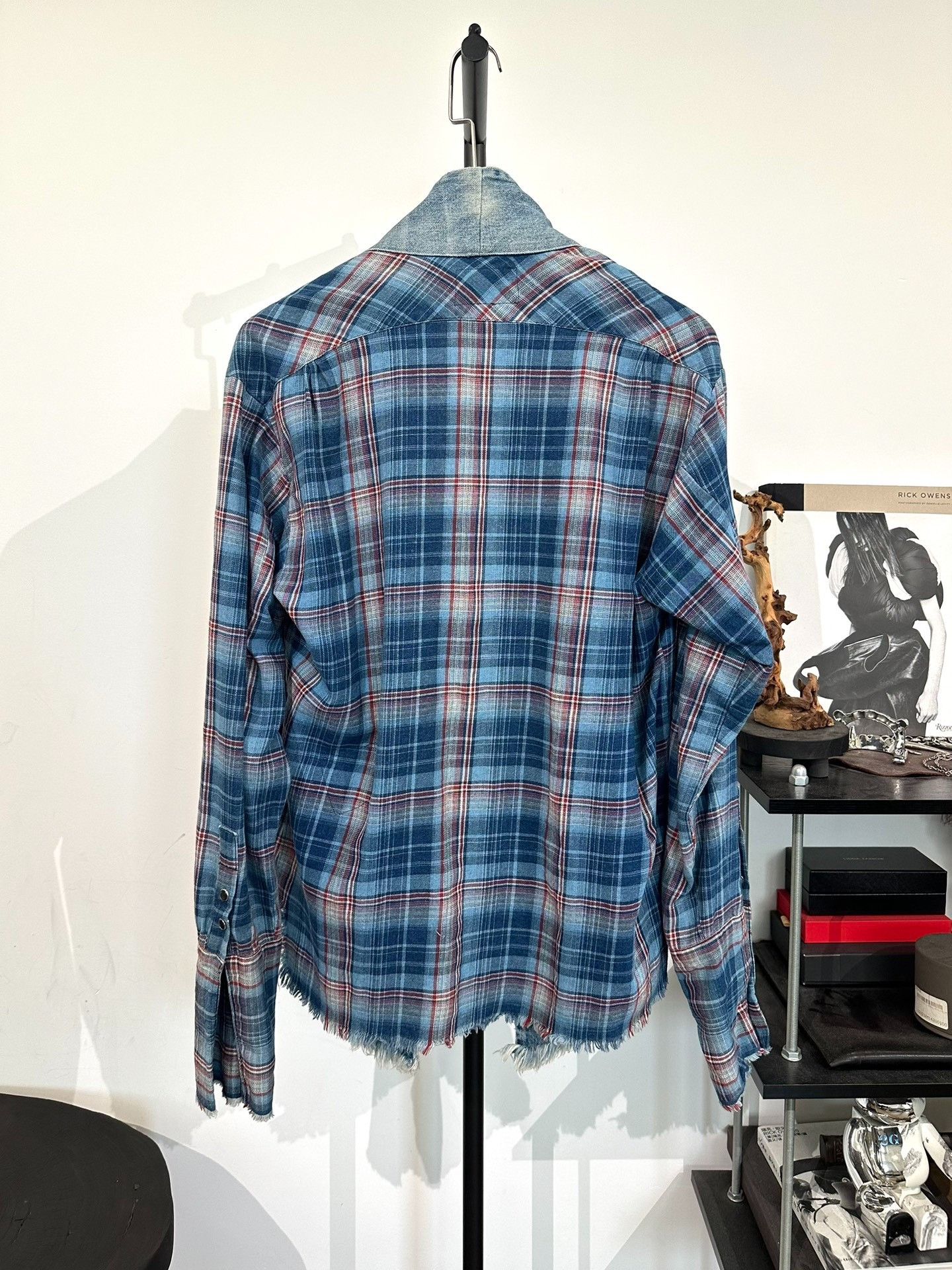 Greg Lauren Greg Lauren Denim Patchwork Robe Coat Size US L / EU 52-54 / 3 - 2 Thumbnail